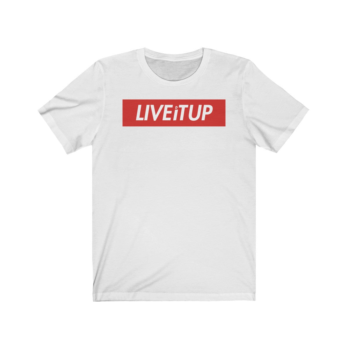 'Live It Up Block' In RedShort Sleeve Tee
