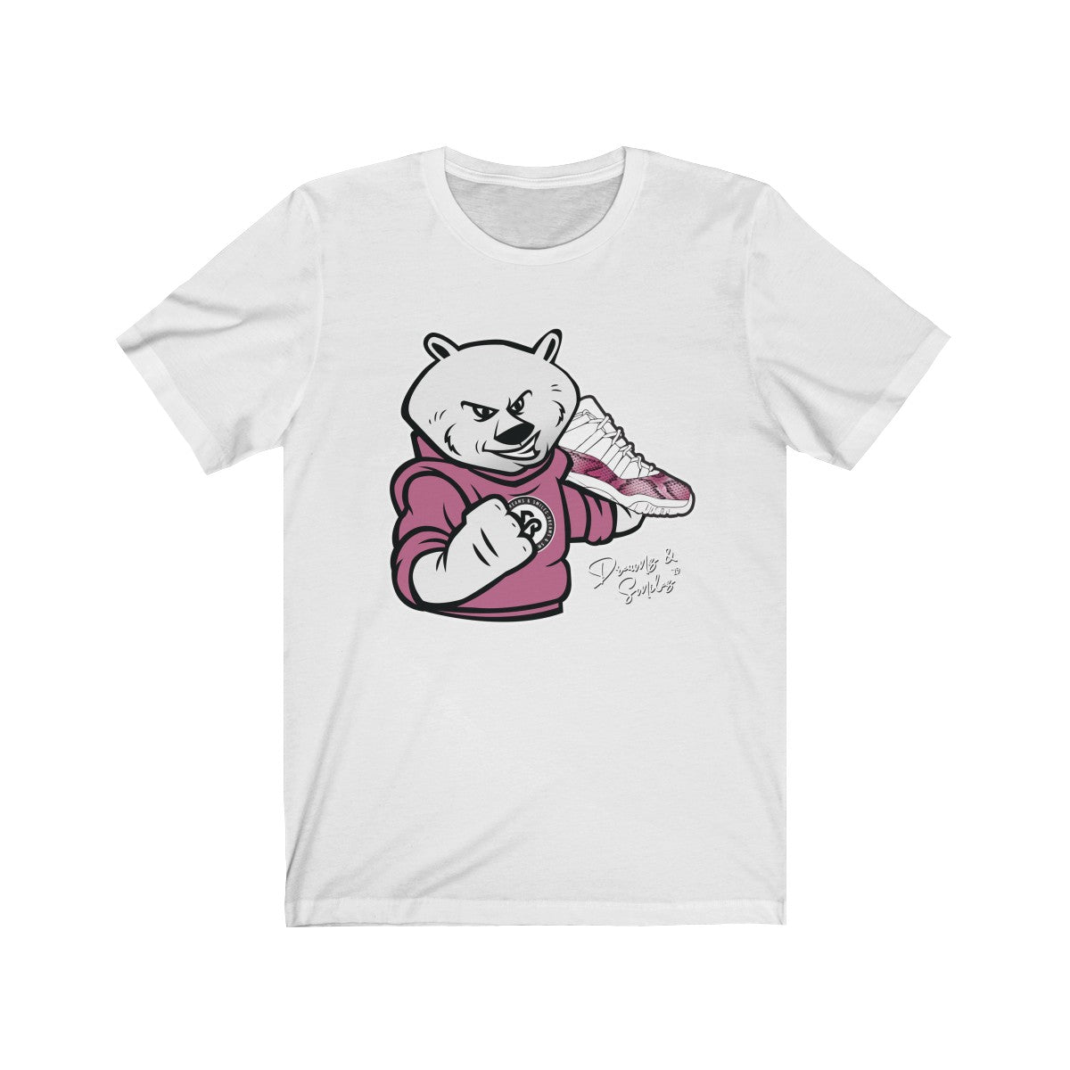 'D&S Bear' in Pink Short Sleeve Tee