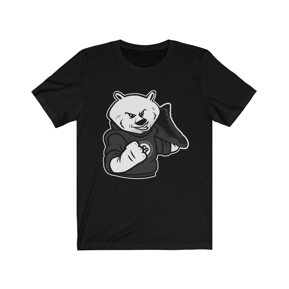 'Cap & Gown Sneaker Bear' Short Sleeve Tee
