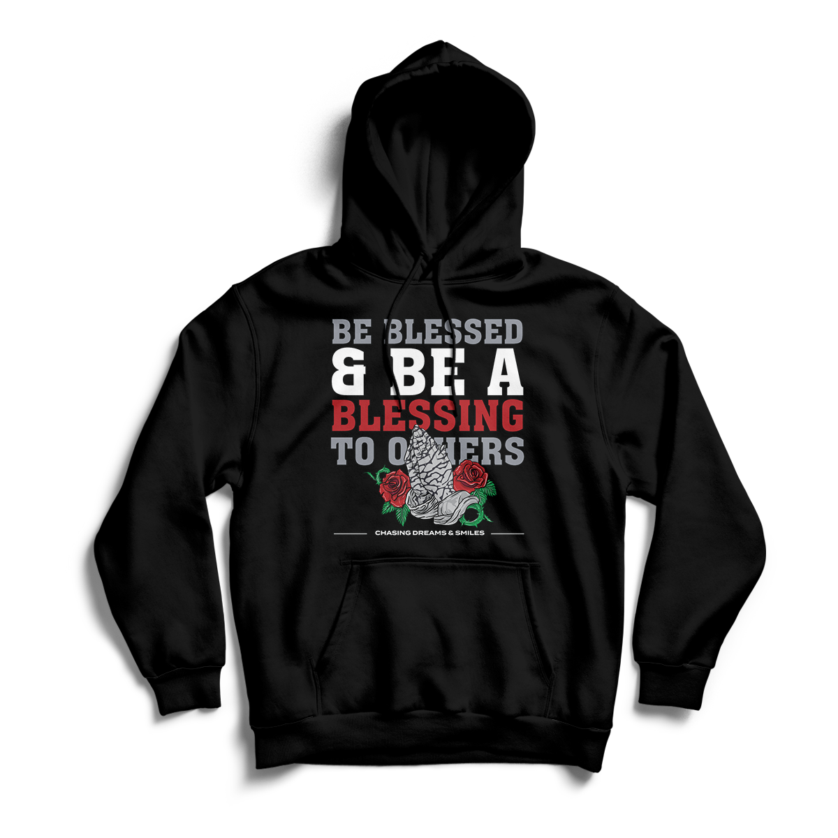 'Be Blessed' in Red Cement CW Unisex Pullover Hoodie