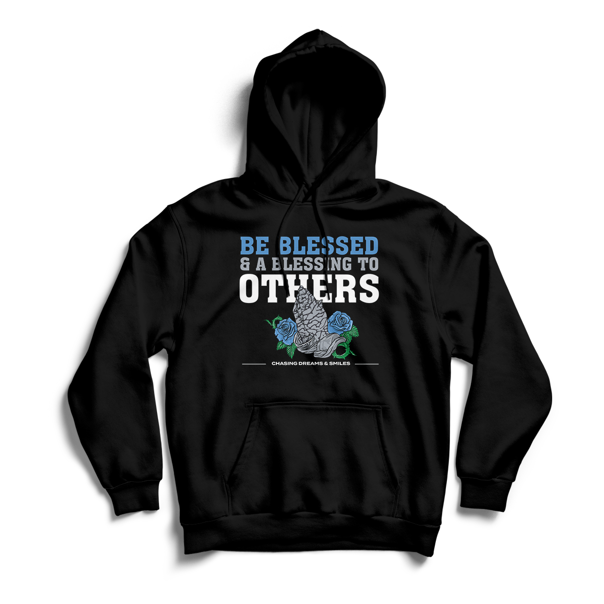 'Be Blessed' in UNC CW Unisex Pullover Hoodie