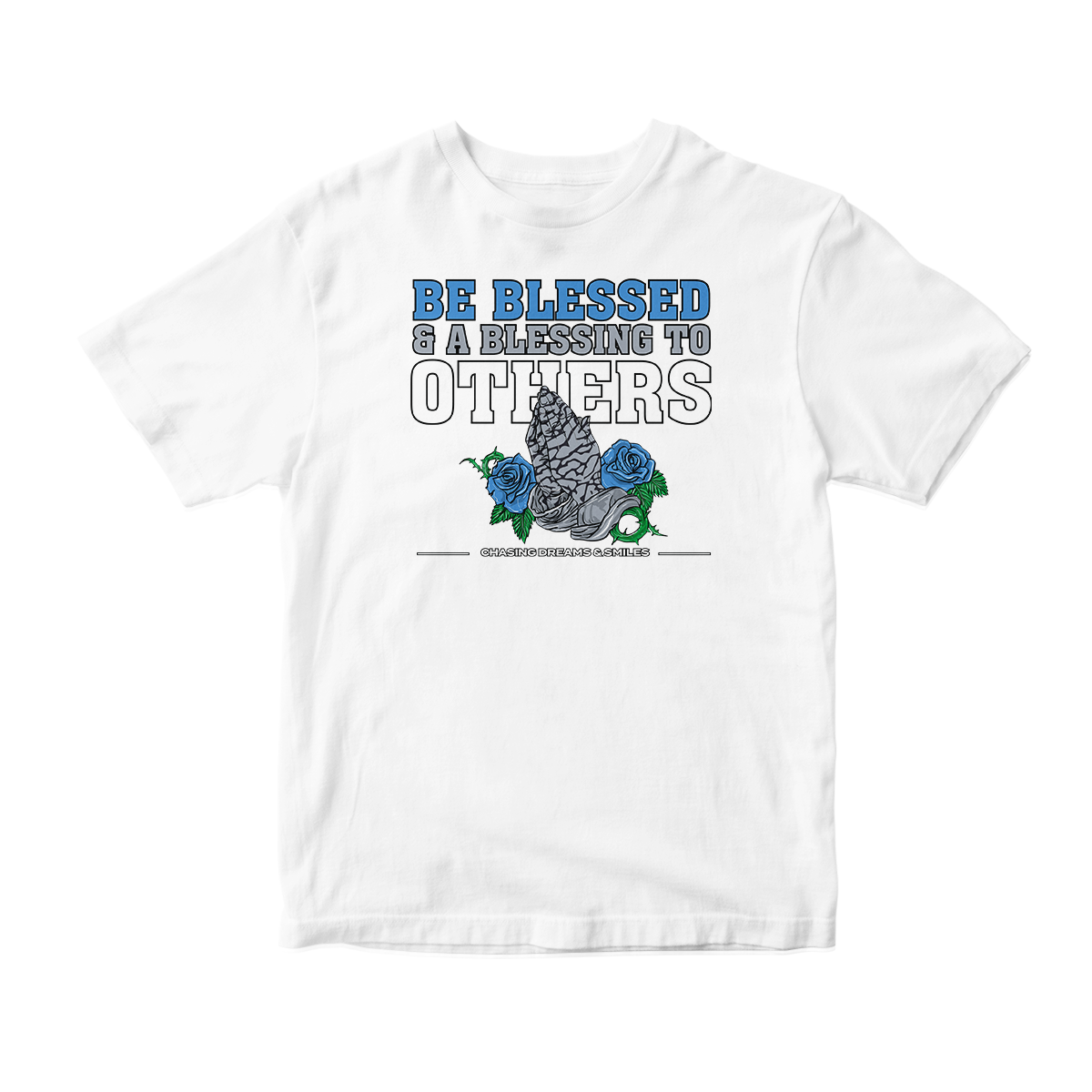 'Be Blessed' in UNC CW Short Sleeve Tee