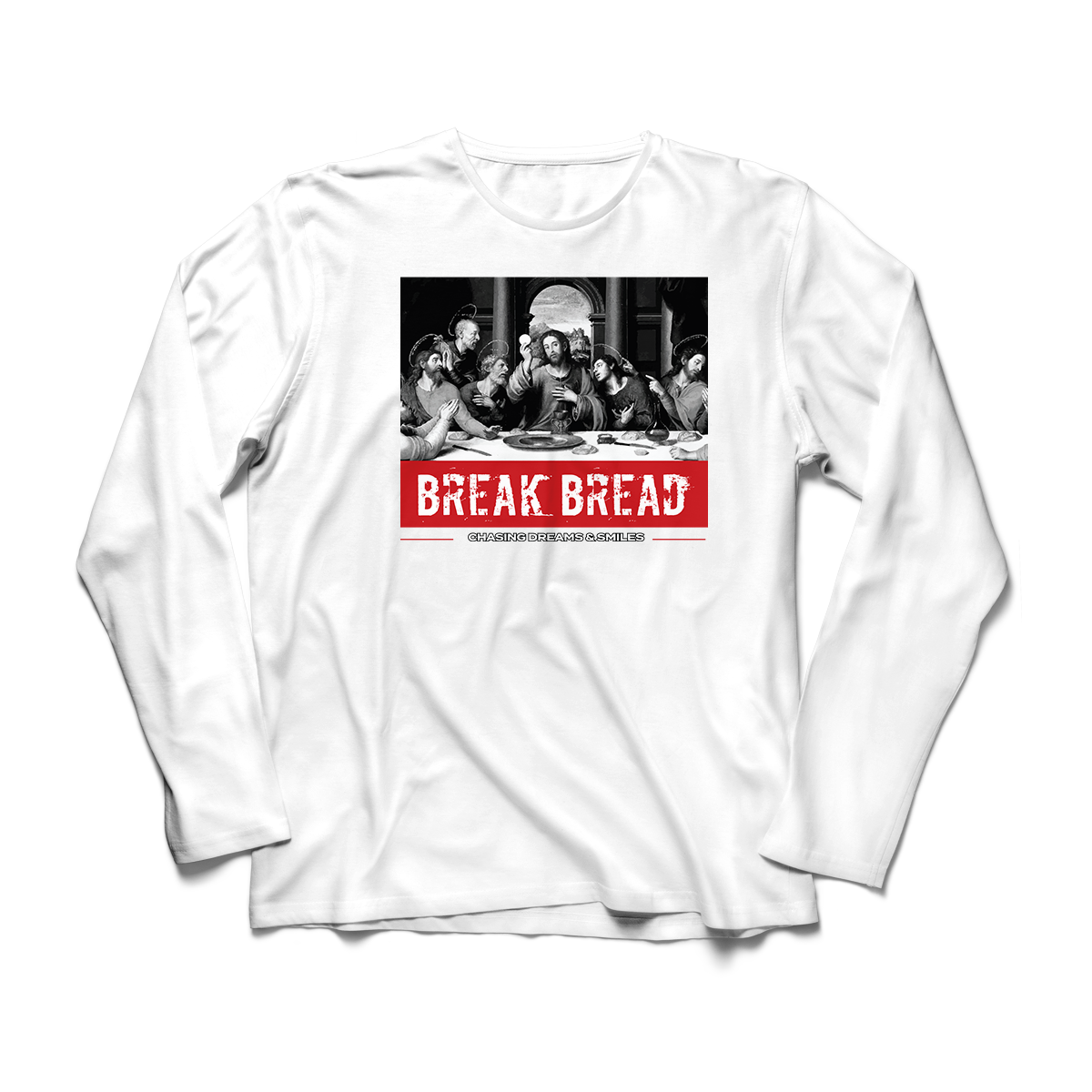 'Break Bread' in Bred 11 CW Men's Comfort Long Sleeve
