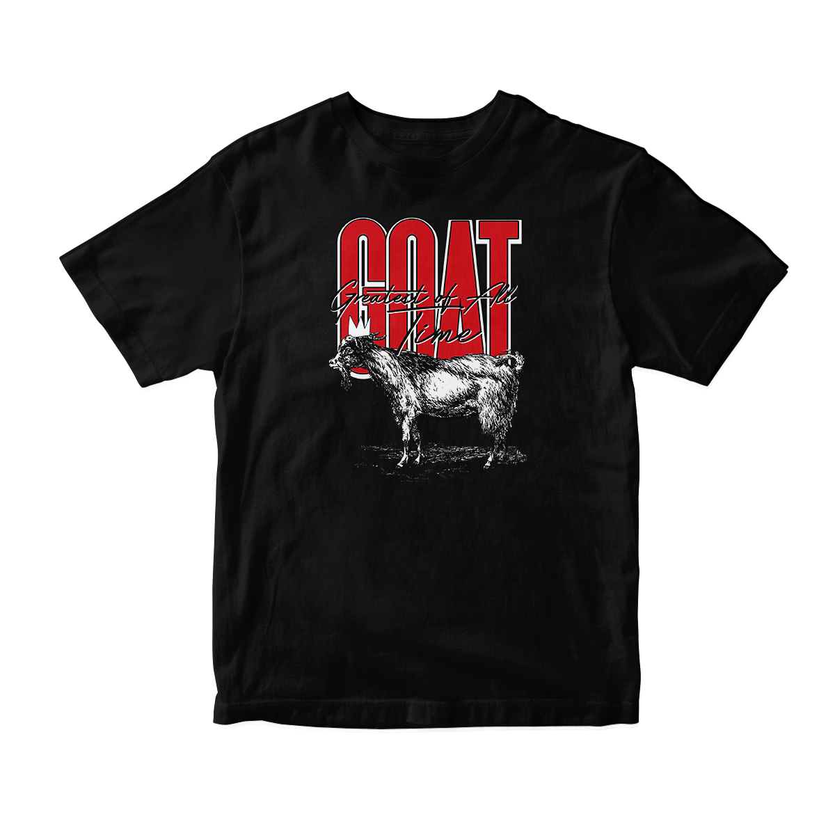 'Crown Goat' in Gym Red CW Unisex Short Sleeve Tee