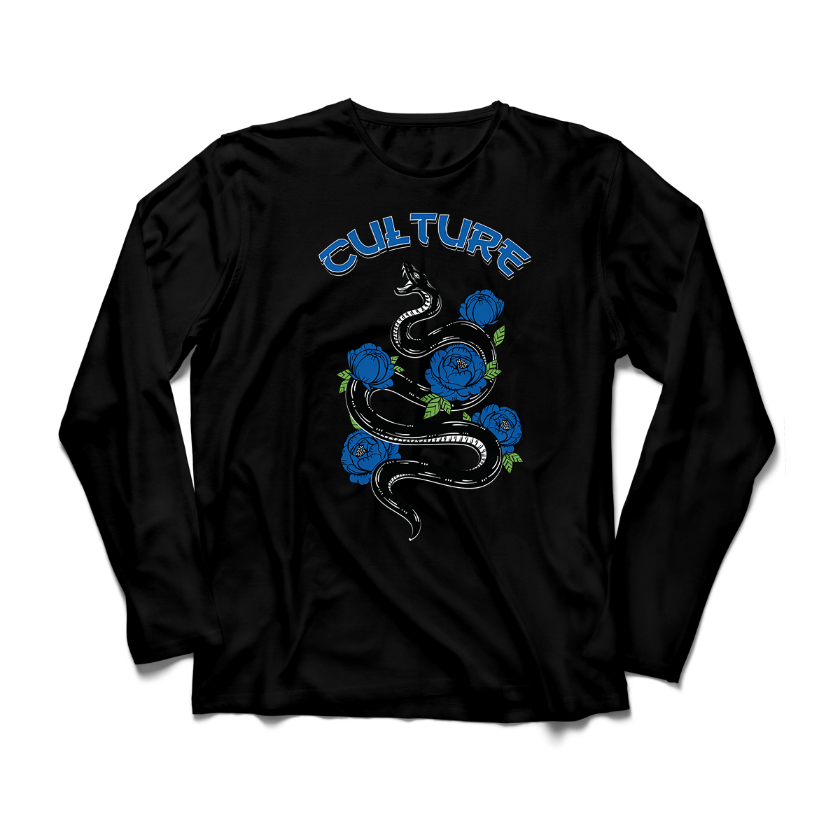 'Culture Snake' in Game Royal CW Men's Comfort Long Sleeve