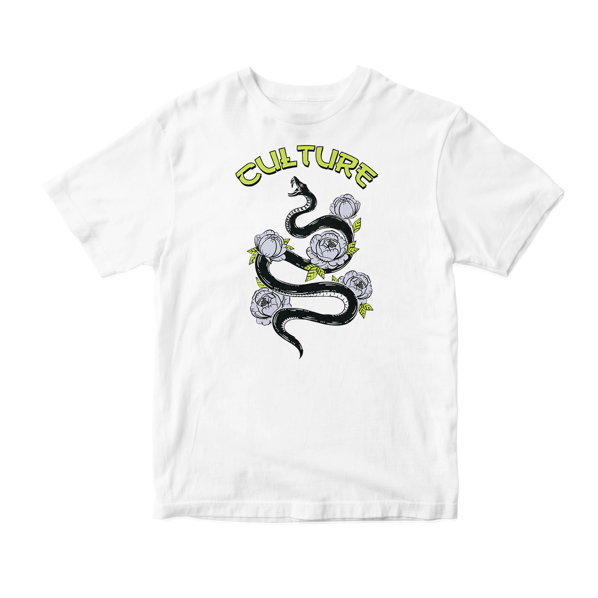 'Culture Snake' in Neon 4 CW Short Sleeve Tee