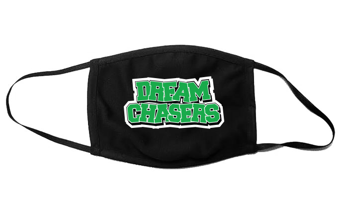 'DC World Champs' Custom Graphic Face Mask To Match Air Jordan 13 Lucky Green