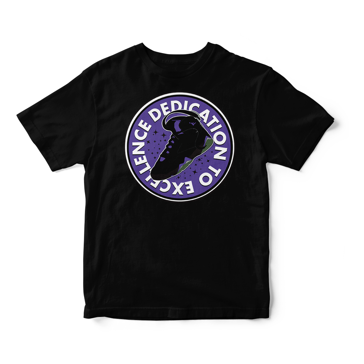 Dedication To Excellence in Purple Short Sleeve Tee