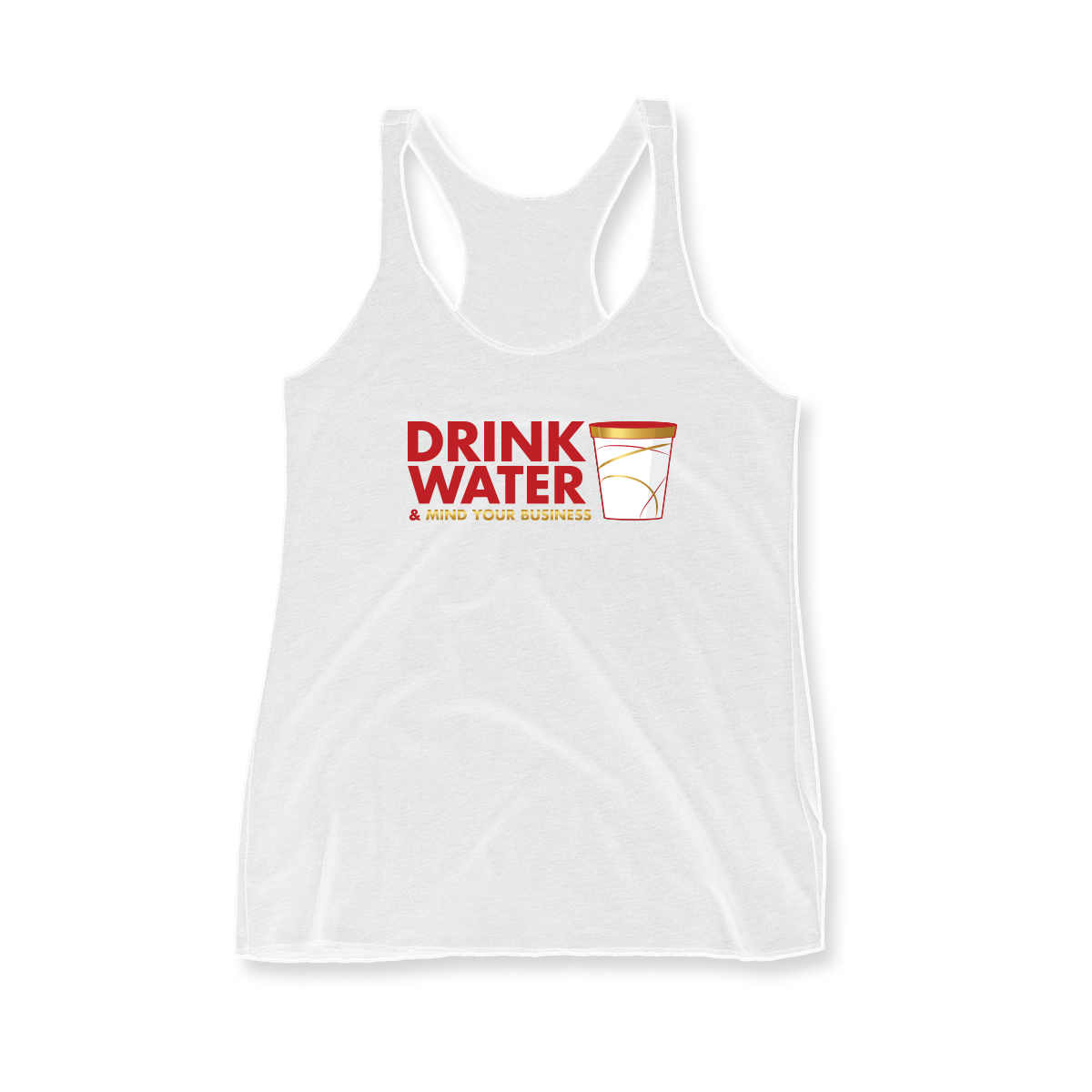 'Drink Water' in FIBA CW Women's Racerback Tank