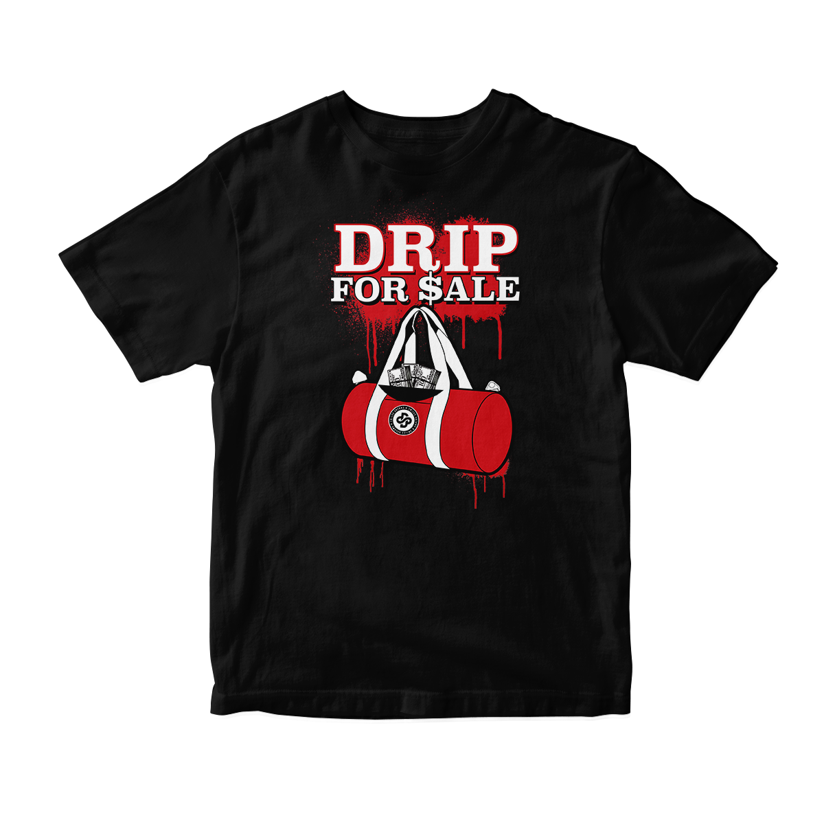 'Drip For Sale' in Gym Red CW Unisex Short Sleeve Tee