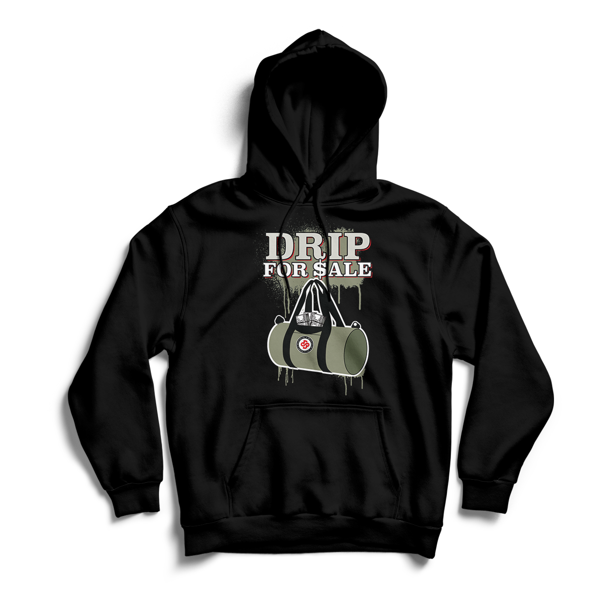 'Drip For Sale' in Medium Olive CW Unisex Pullover Hoodie
