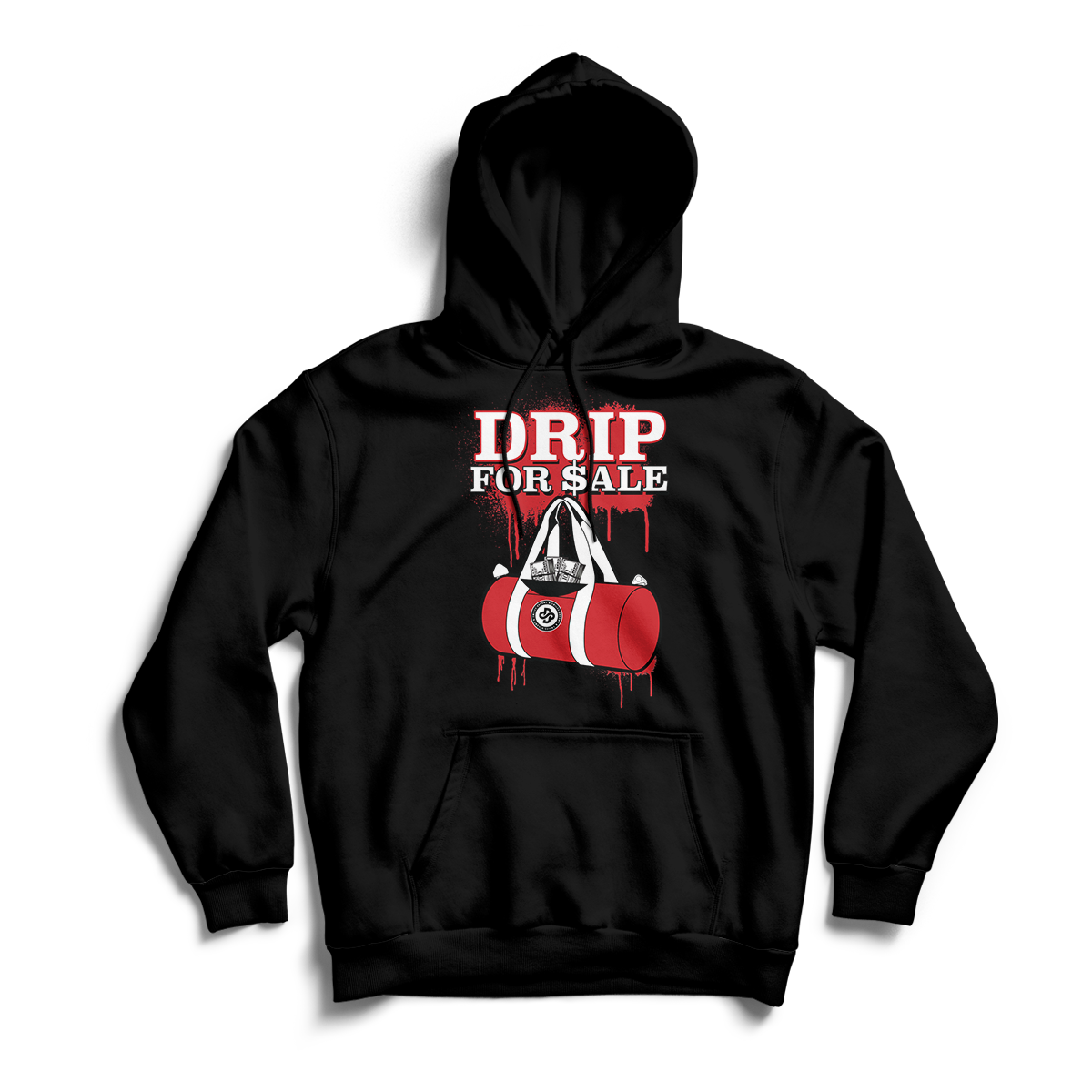 'Drip For Sale' in Gym Red CW Unisex Pullover Hoodie