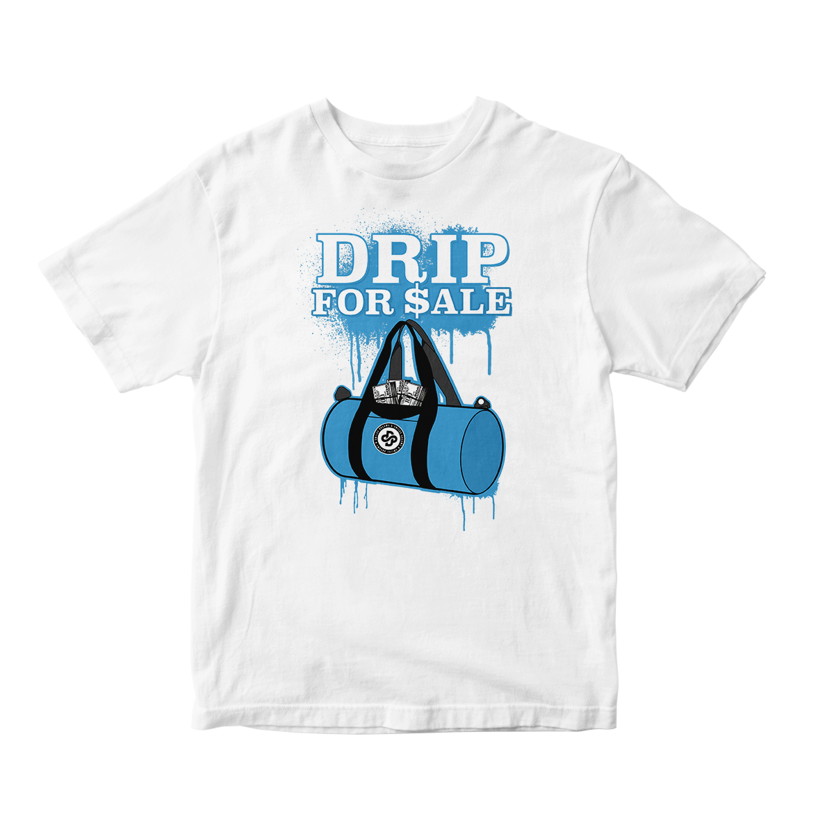 'Drip For Sale' in Powder Blue CW Short Sleeve Tee