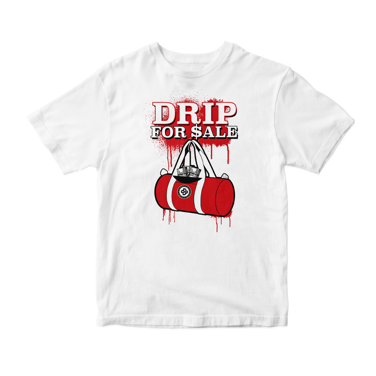 'Drip For Sale' in Gym Red CW Unisex Short Sleeve Tee