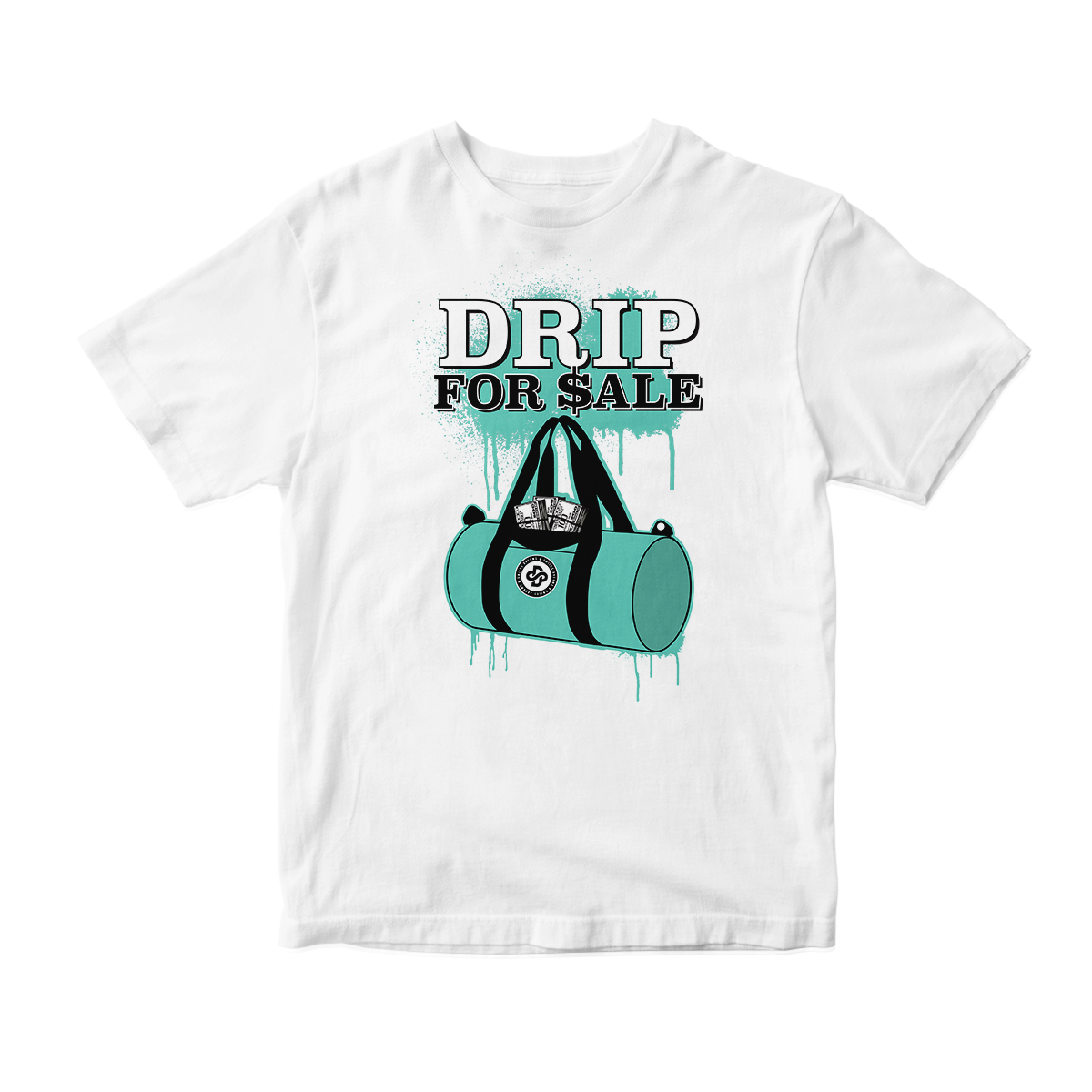 'Drip For Sale' in Island Green CW Short Sleeve Tee