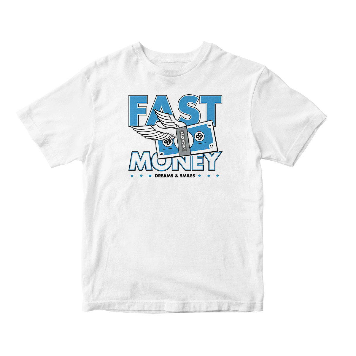 'Fast Money' in Powder Blue CW Short Sleeve Tee
