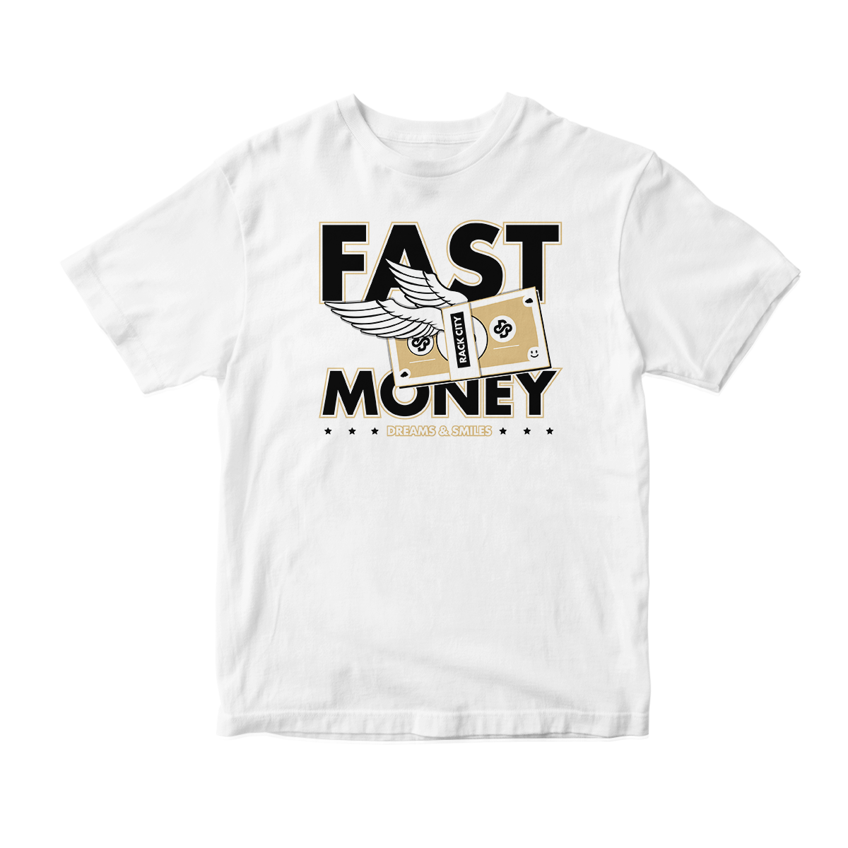 'Fast Money' in Mushroom CW Unisex Short Sleeve Tee