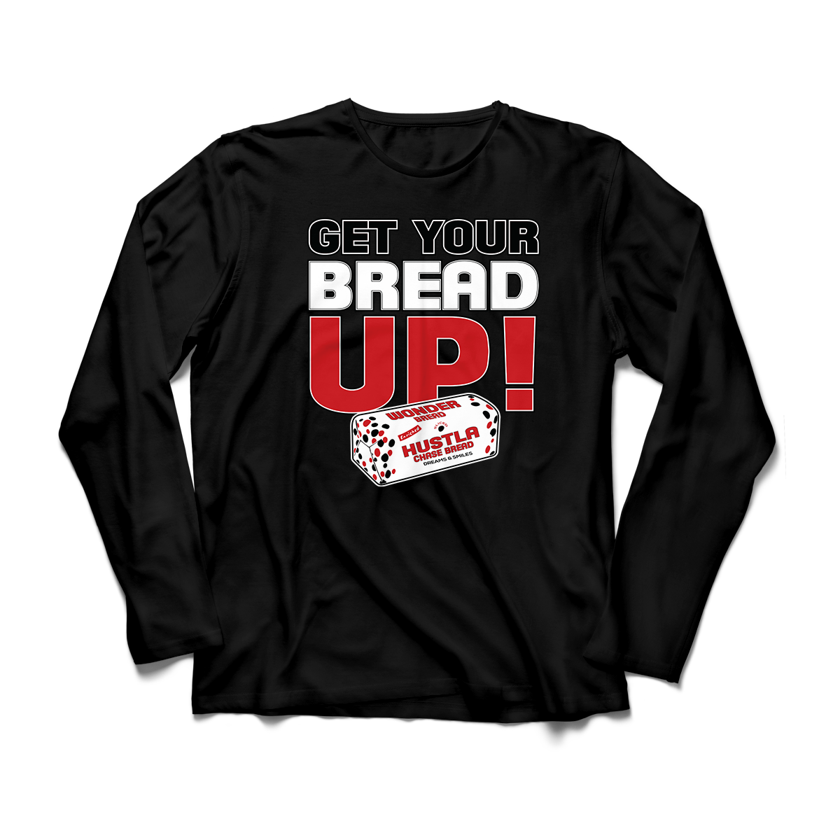 'Get Your Bred Up' in Bred 11 CW Men's Comfort Long Sleeve