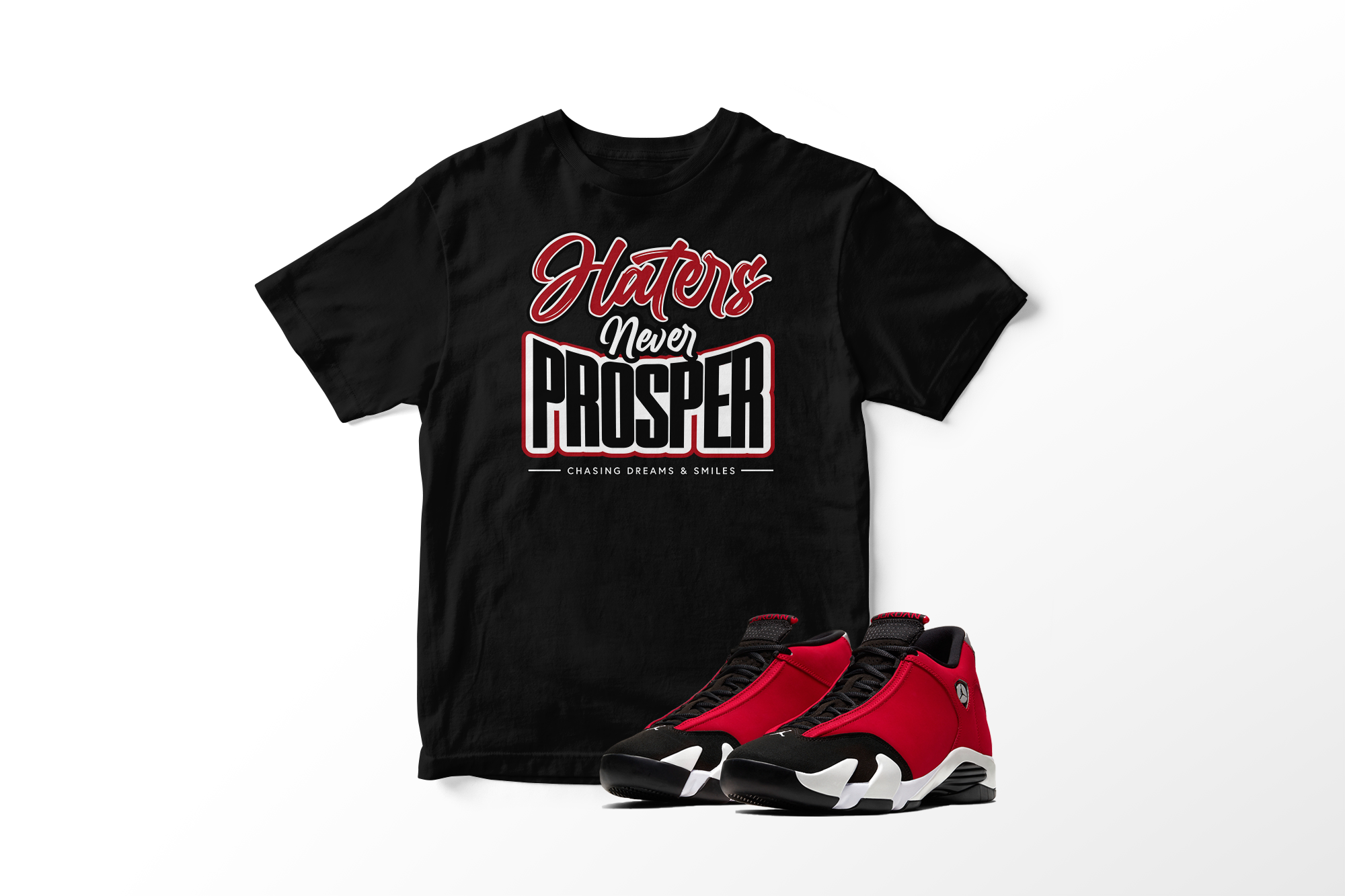 'Haters Never Prosper' in Gym Red 14 CW Short Sleeve Tee