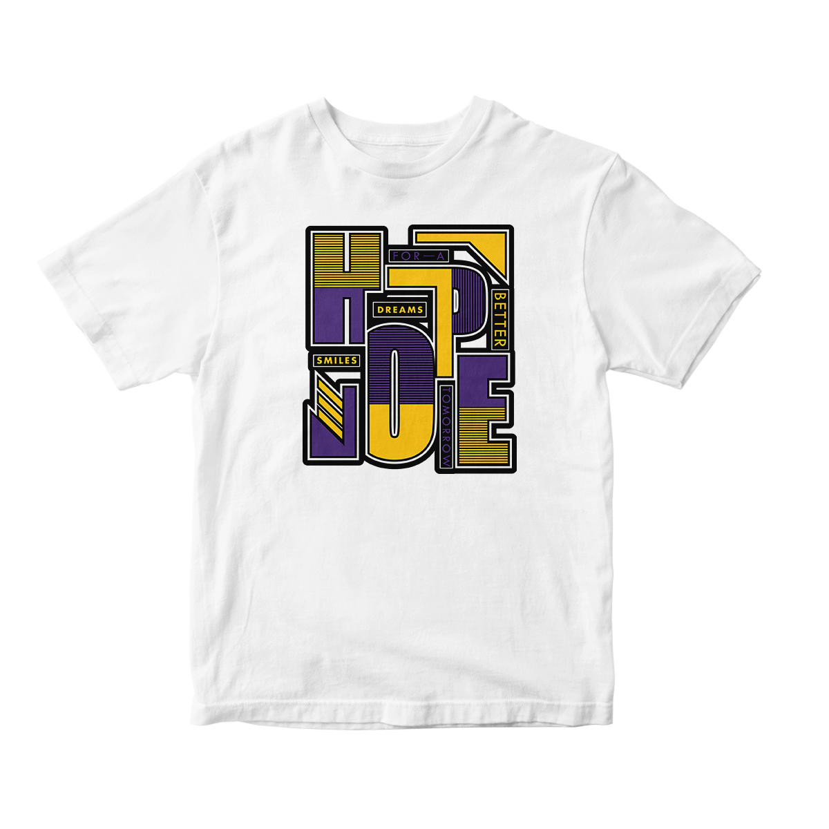 'Hope For Better' in Lakers CW Short Sleeve Tee