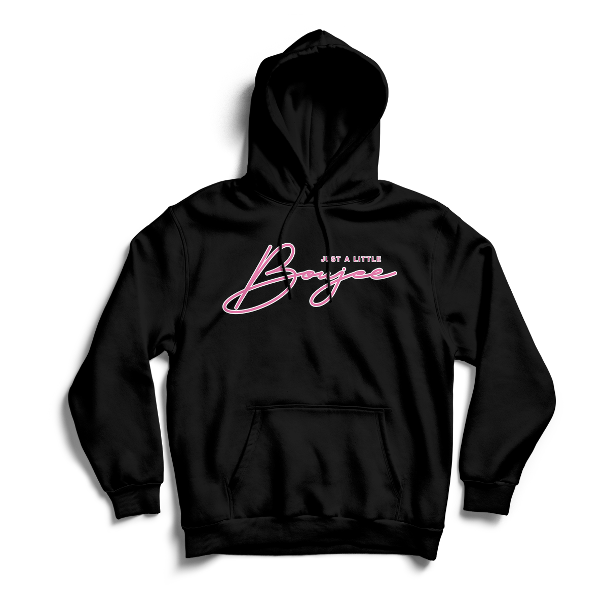 'Just A Lil' Boujee' in Pink Snakeskin CW Unisex Pullover Hoodie