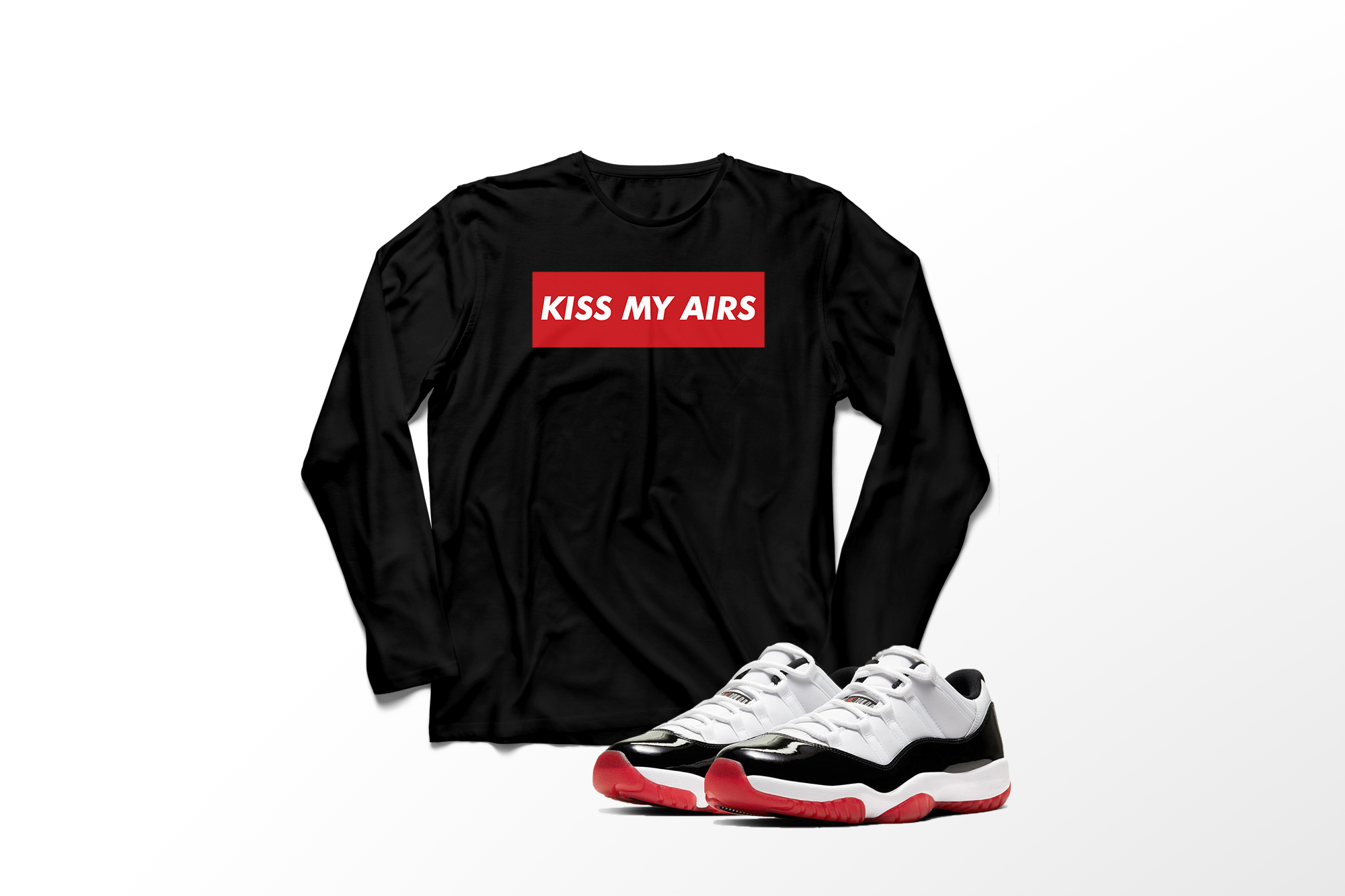 'Kiss My Airs' in Concord Bred CW Men's Comfort Long Sleeve