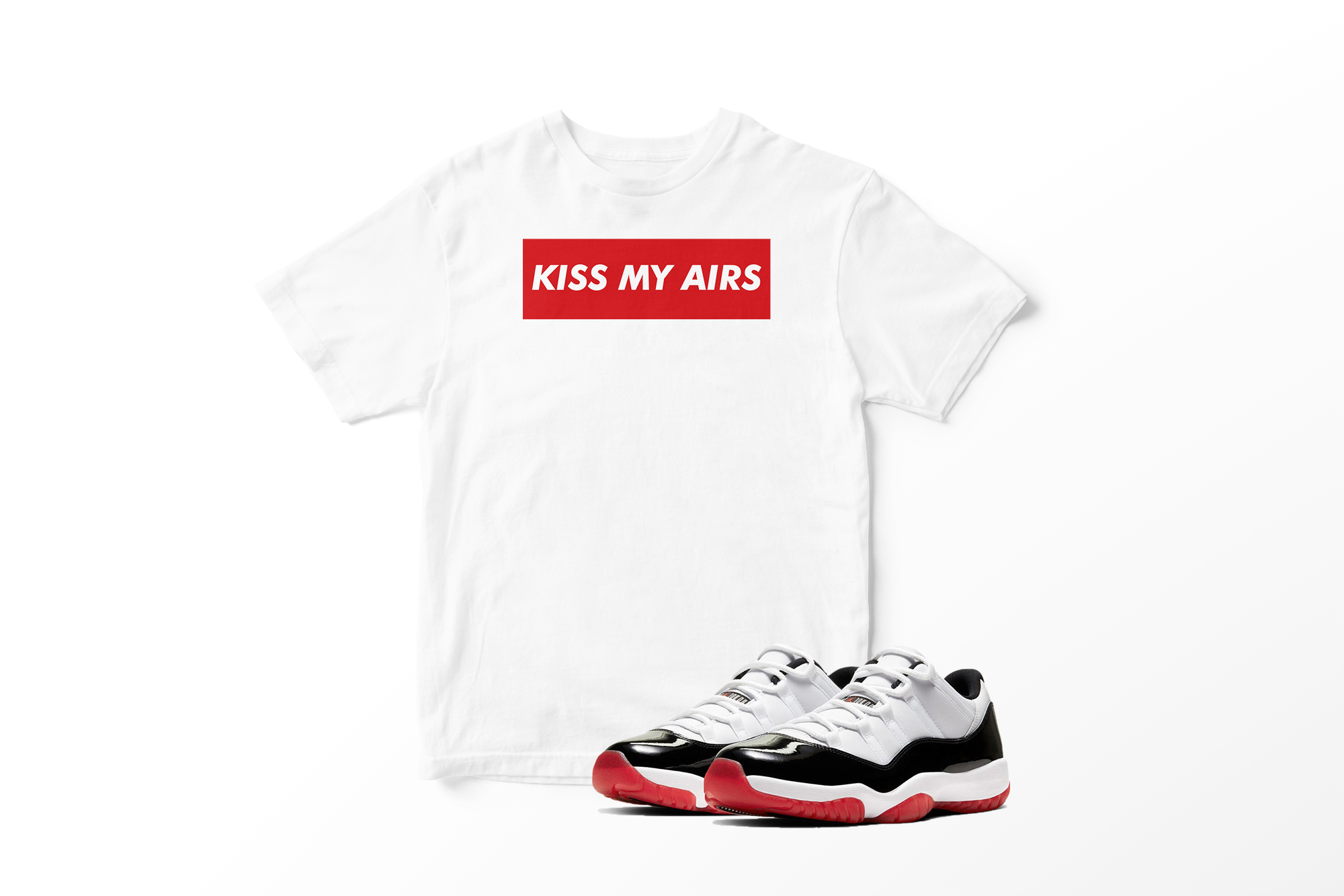 'Kiss My Airs' in Concord Bred CW Short Sleeve Tee