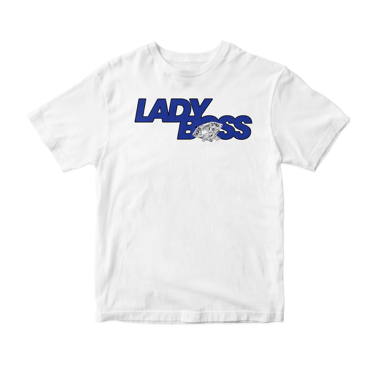'Lady Boss' in Hyper Royal CW Short Sleeve Tee