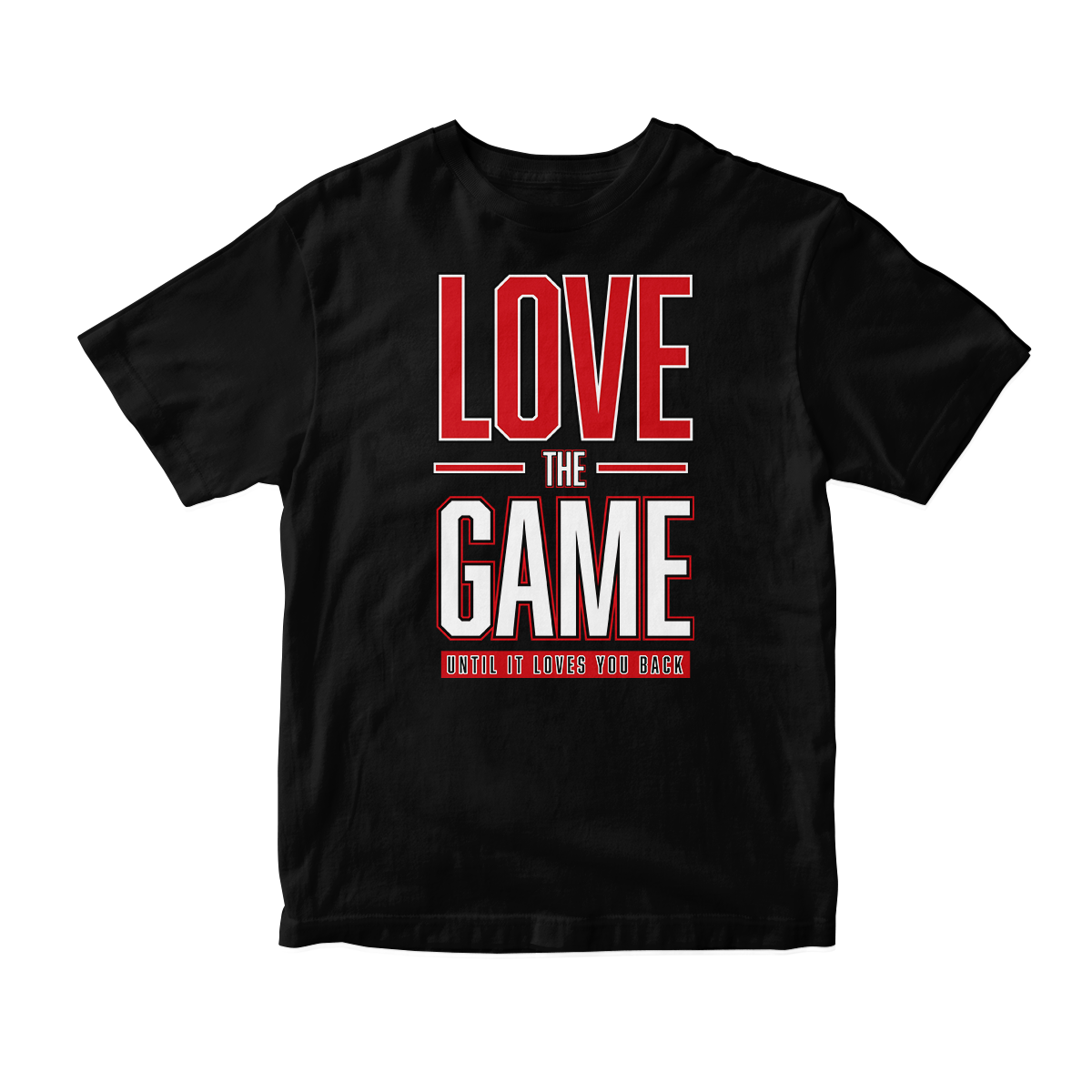 'Love The Game' in Gym Red CW Unisex Short Sleeve Tee