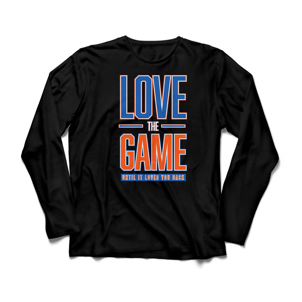 'Love The Game' in Knicks CW Men's Comfort Long Sleeve