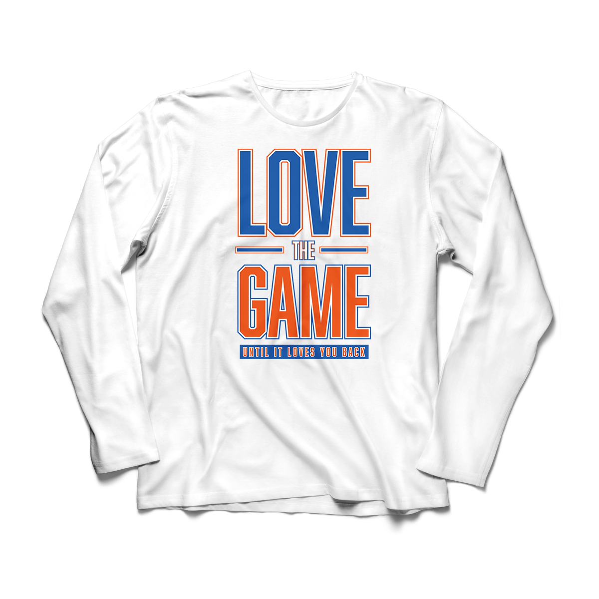 'Love The Game' in Knicks CW Men's Comfort Long Sleeve
