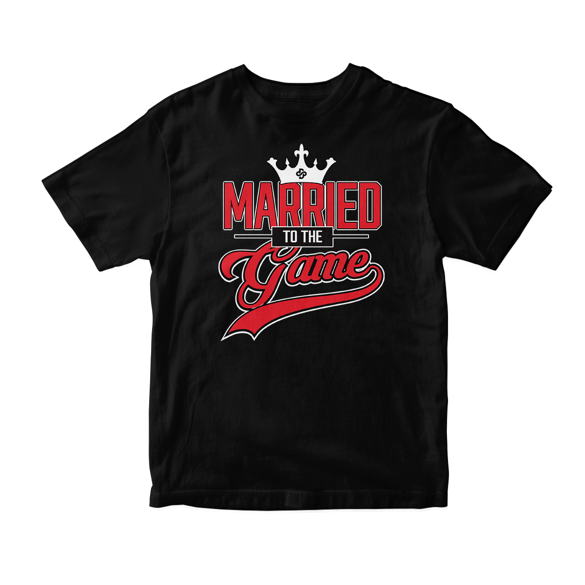 'Married To The Game' in Bred 11 CW Short Sleeve Tee