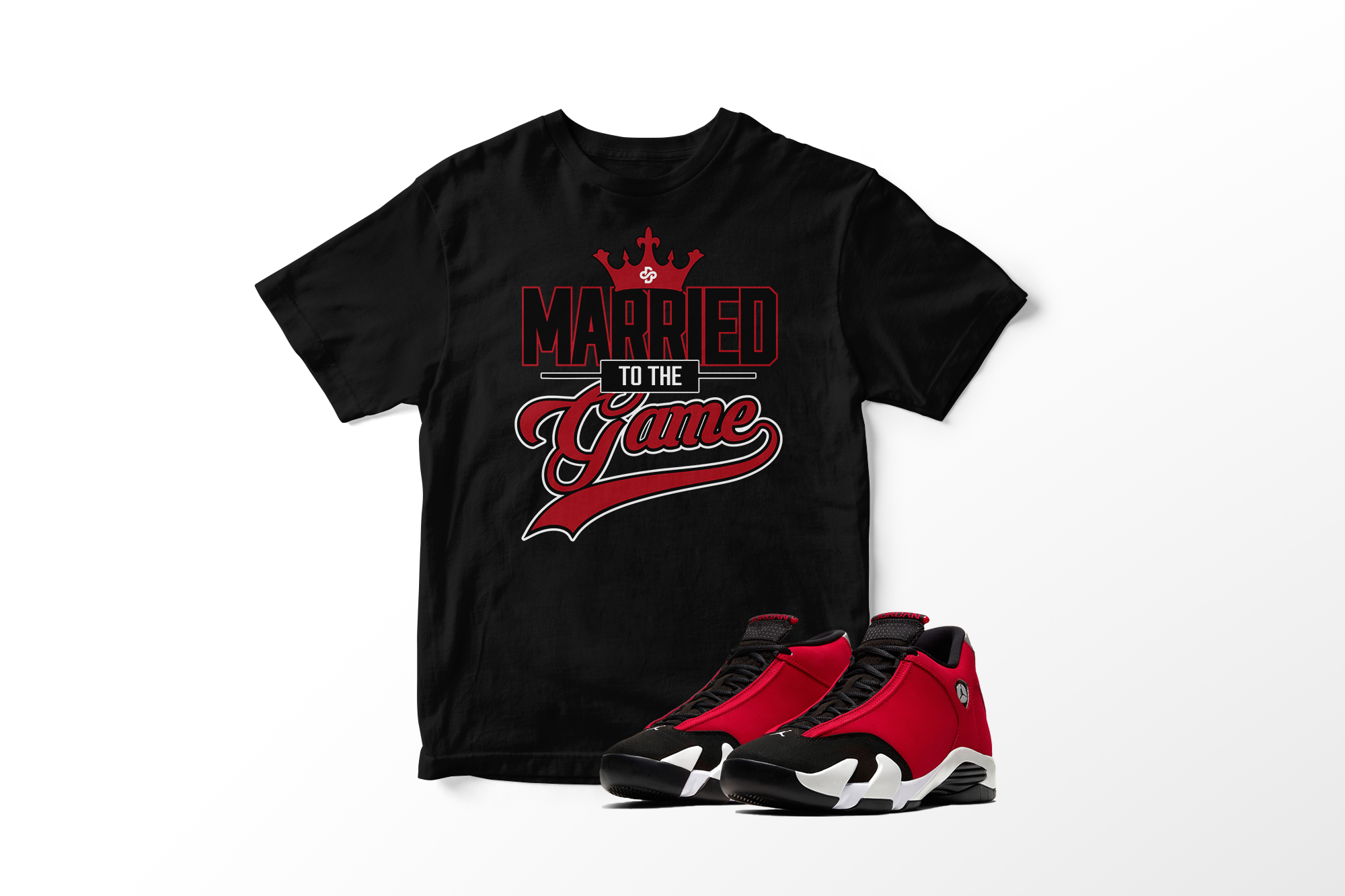 'Married To The Game' in Gym Red 14 CW Short Sleeve Tee