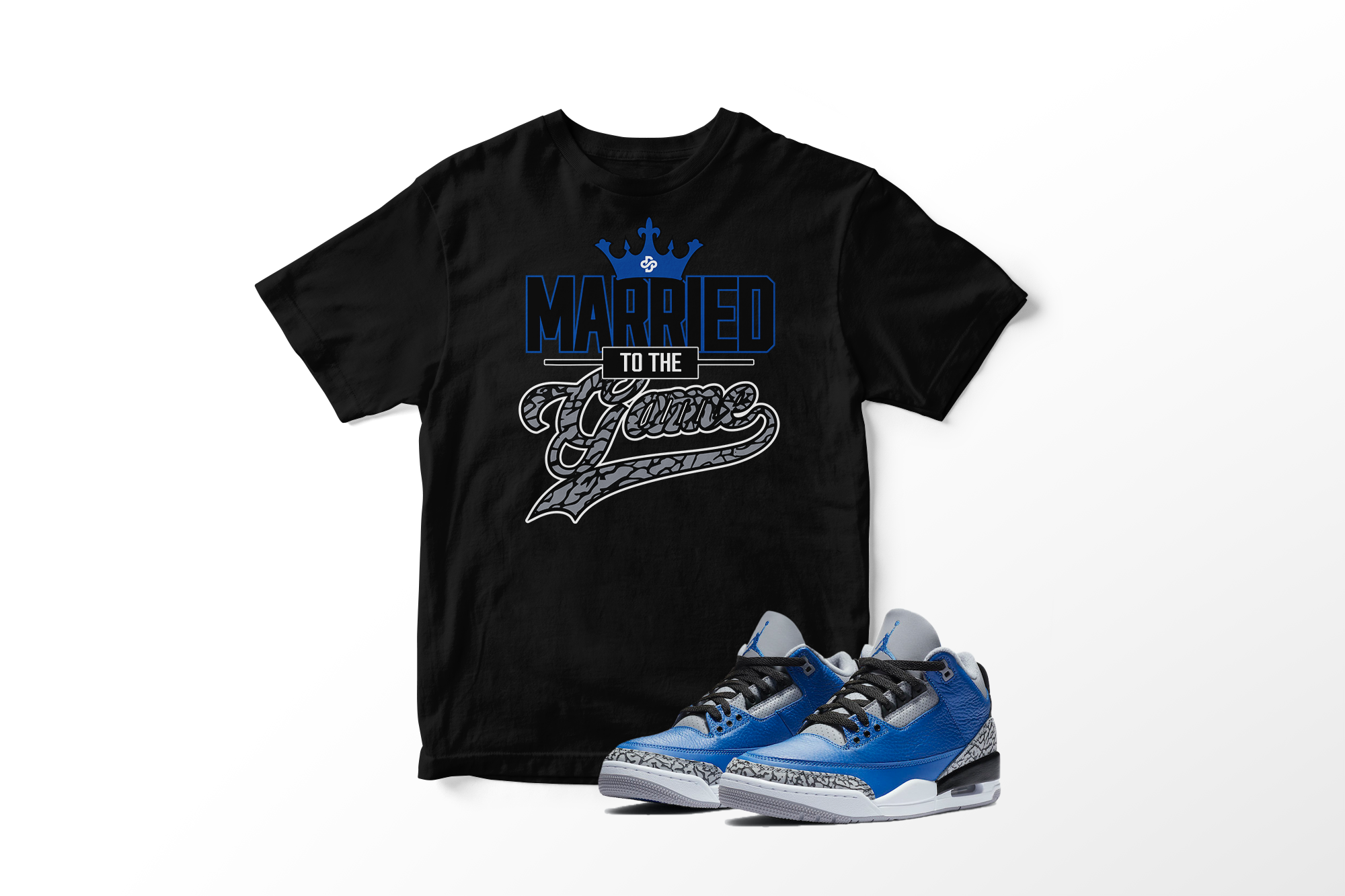 'Married To The Game' in Royal CW Short Sleeve Tee