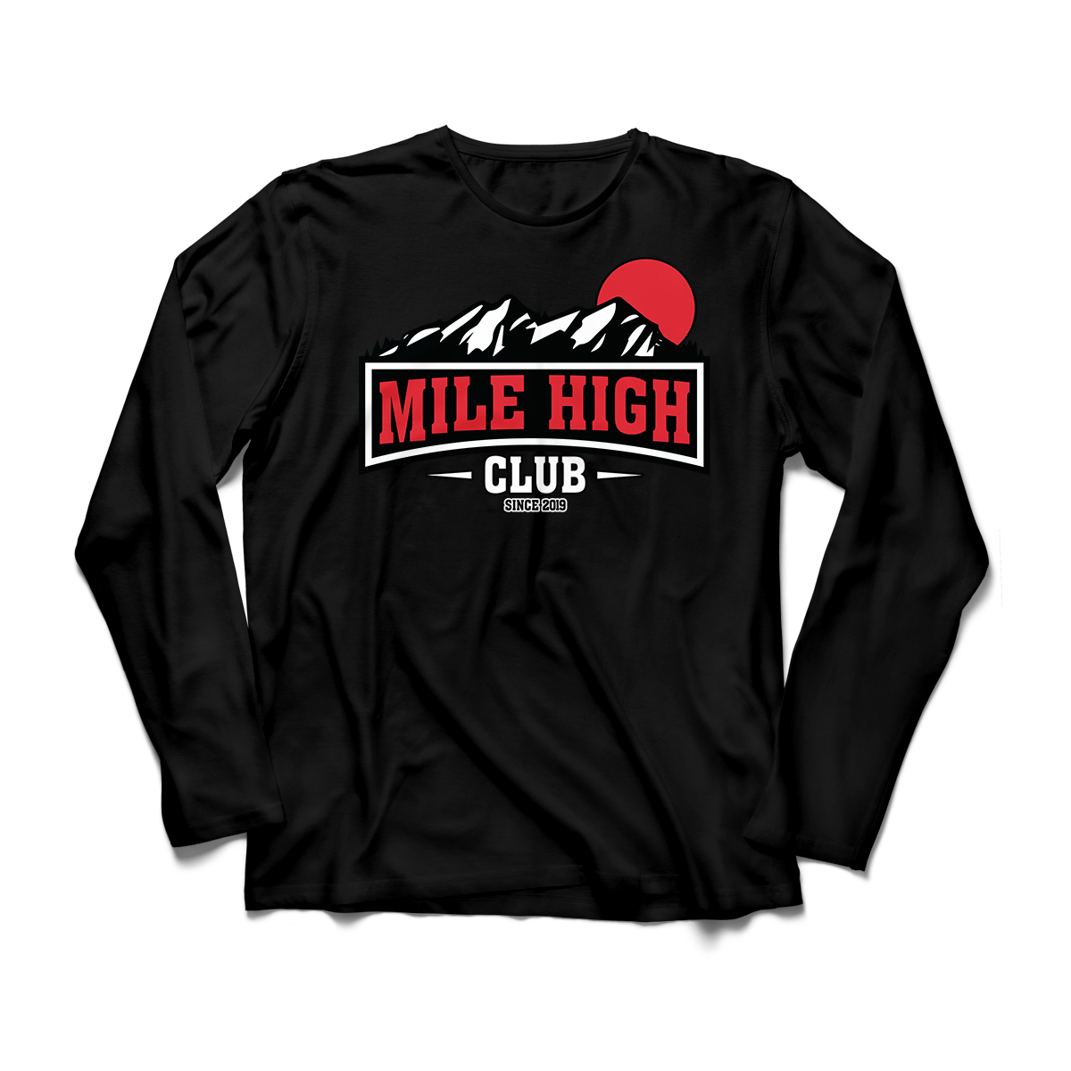 'Mile High Club' in Bred 11 CW Men's Comfort Long Sleeve