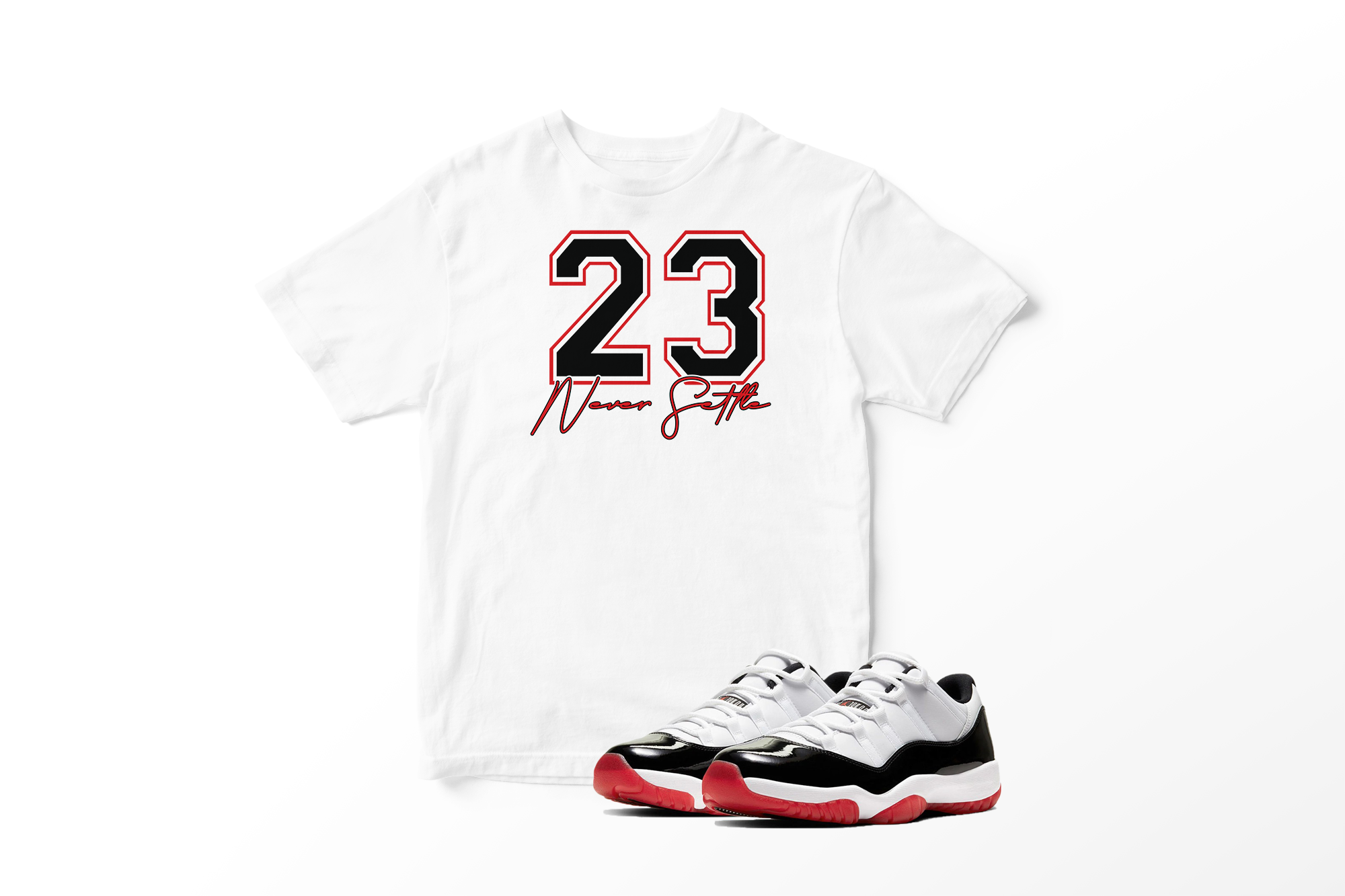 'Never Settle' in Concord Bred CW Short Sleeve Tee
