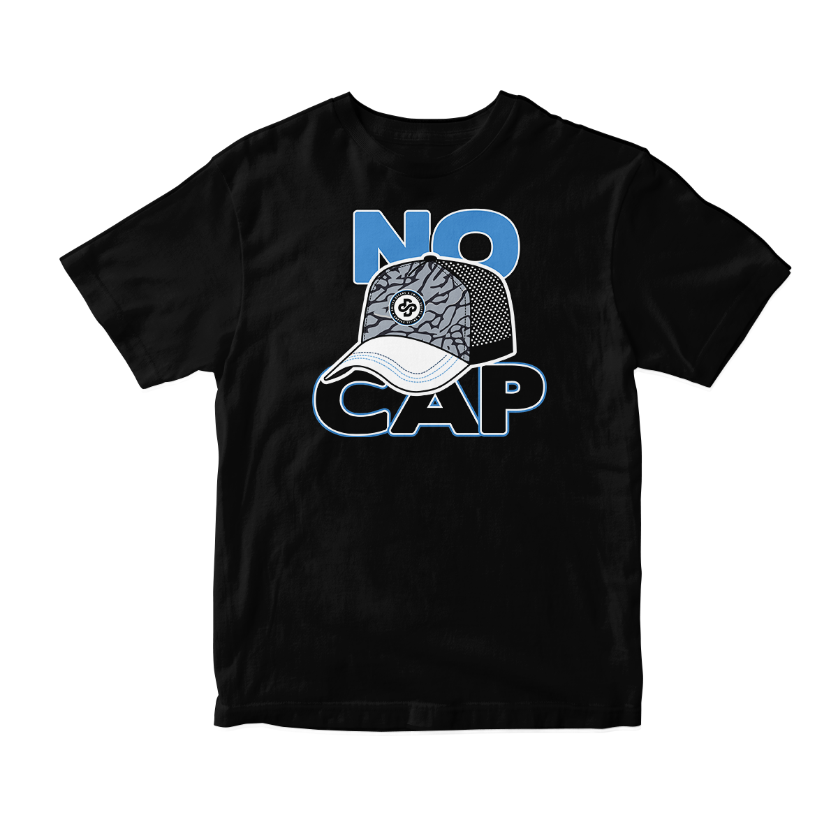 'No Cap' in UNC CW Short Sleeve Tee