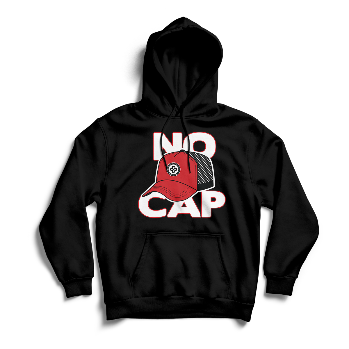 'No Cap' in Gym Red CW Unisex Pullover Hoodie