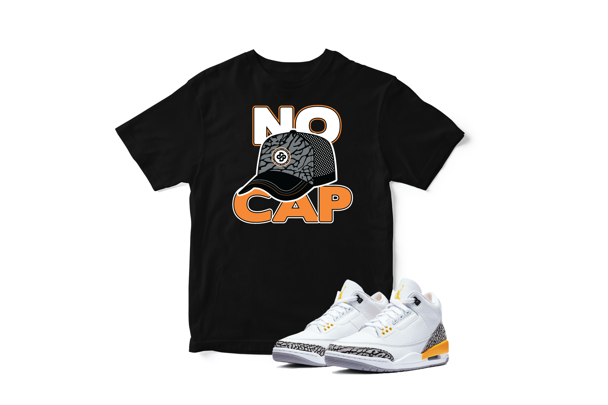 'No Cap' in Laser Orange CW Short Sleeve Tee