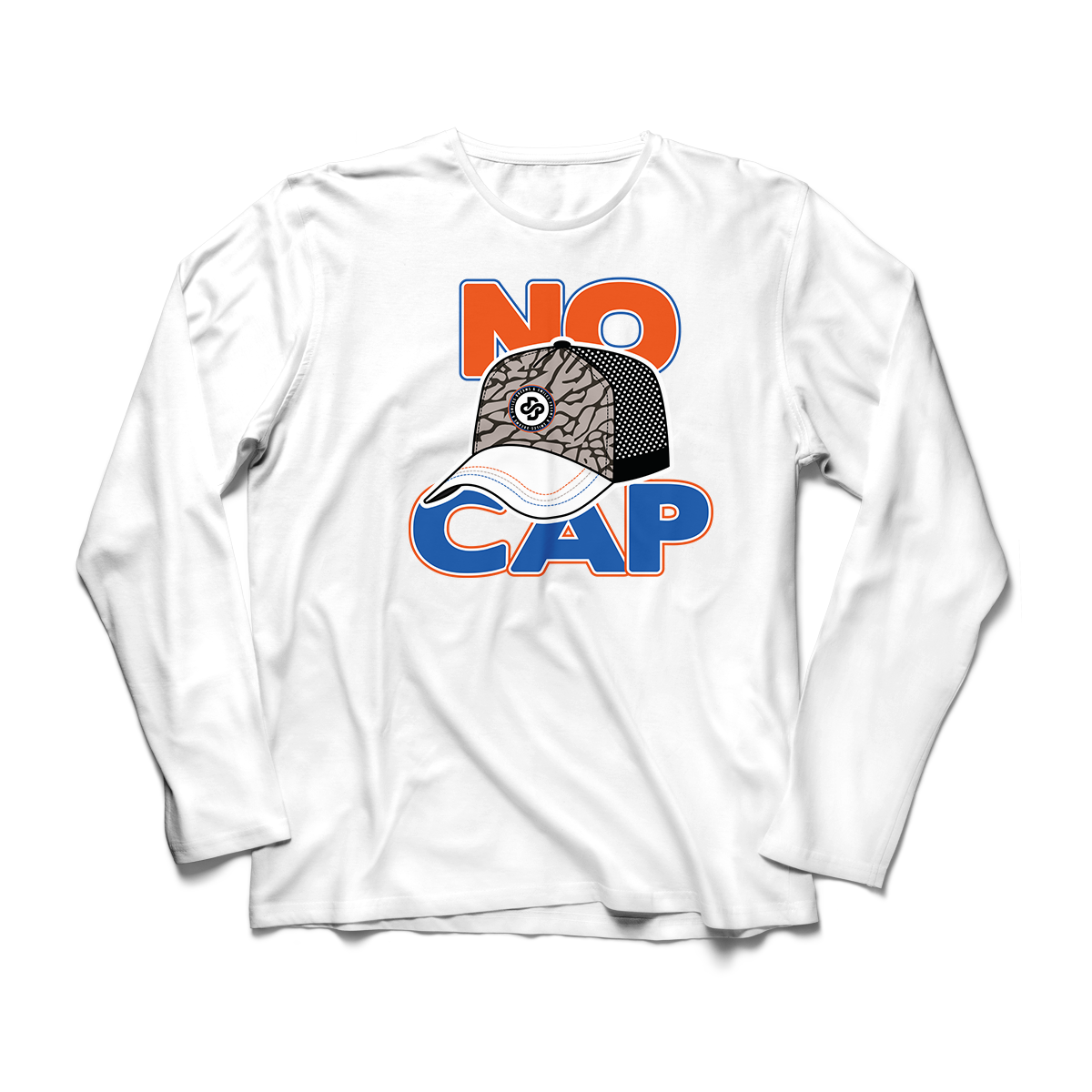 'No Cap' in Knicks CW Men's Comfort Long Sleeve