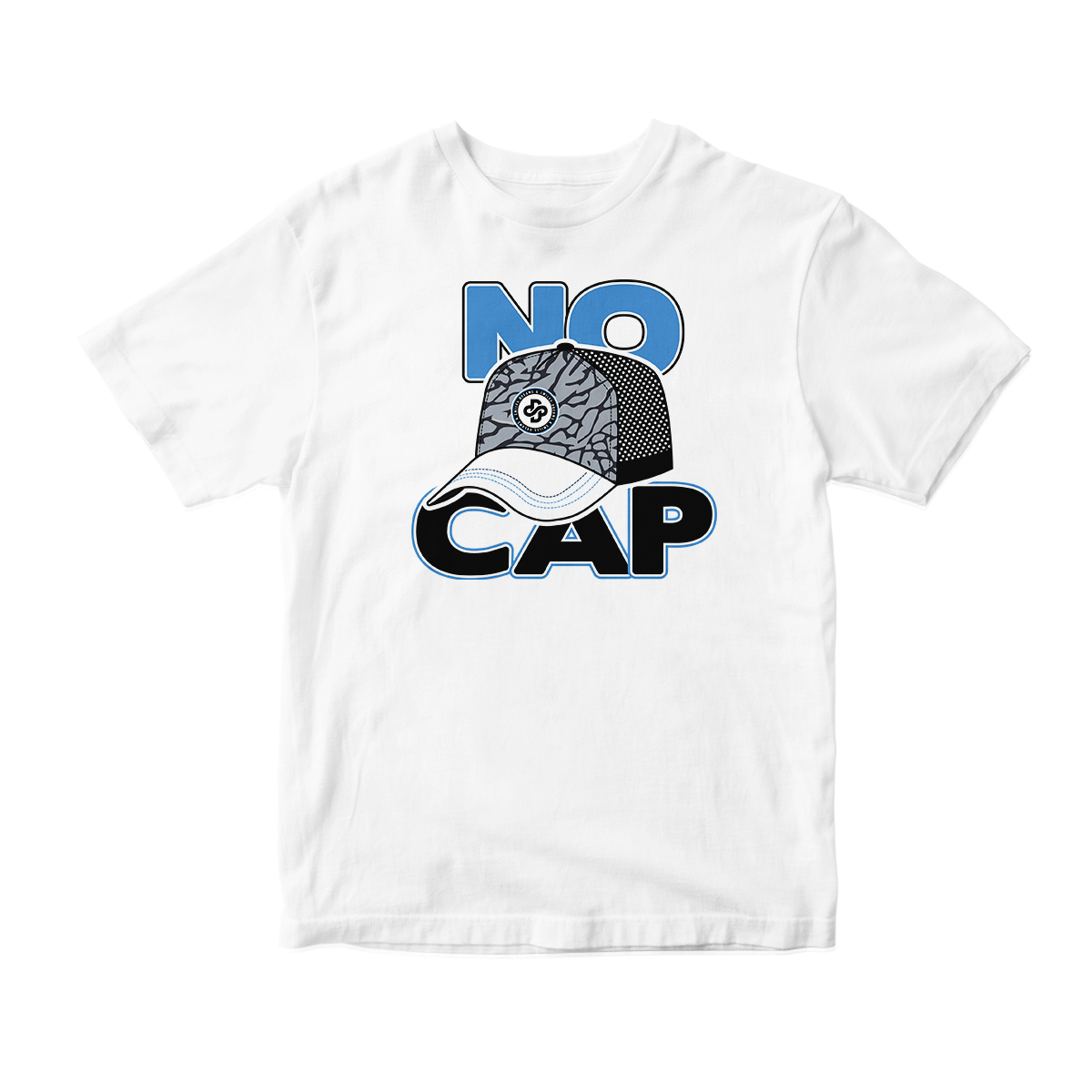 'No Cap' in UNC CW Short Sleeve Tee