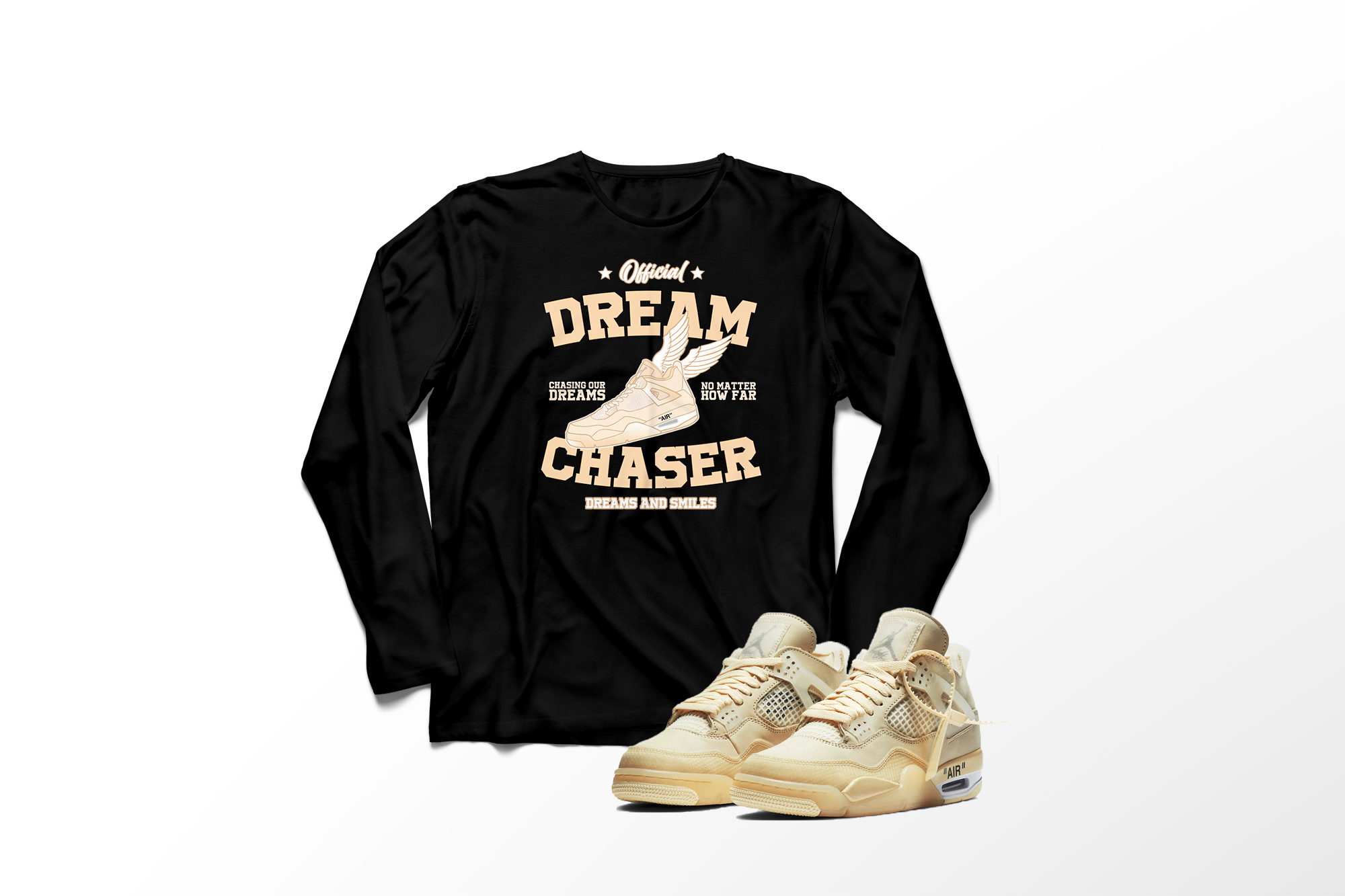 'Official Dream Chaser' in Sail CW Men's Comfort Long Sleeve