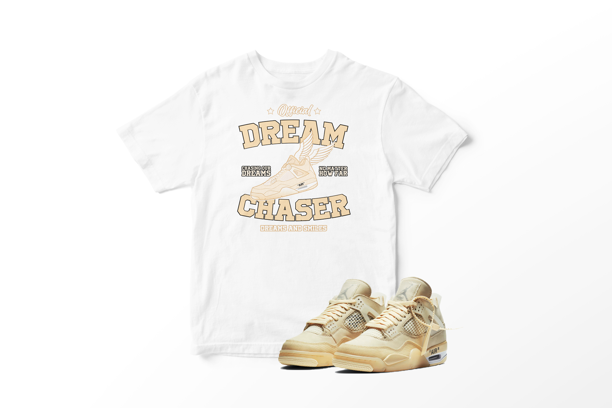 'Official Dream Chaser' in Sail CW Short Sleeve Tee