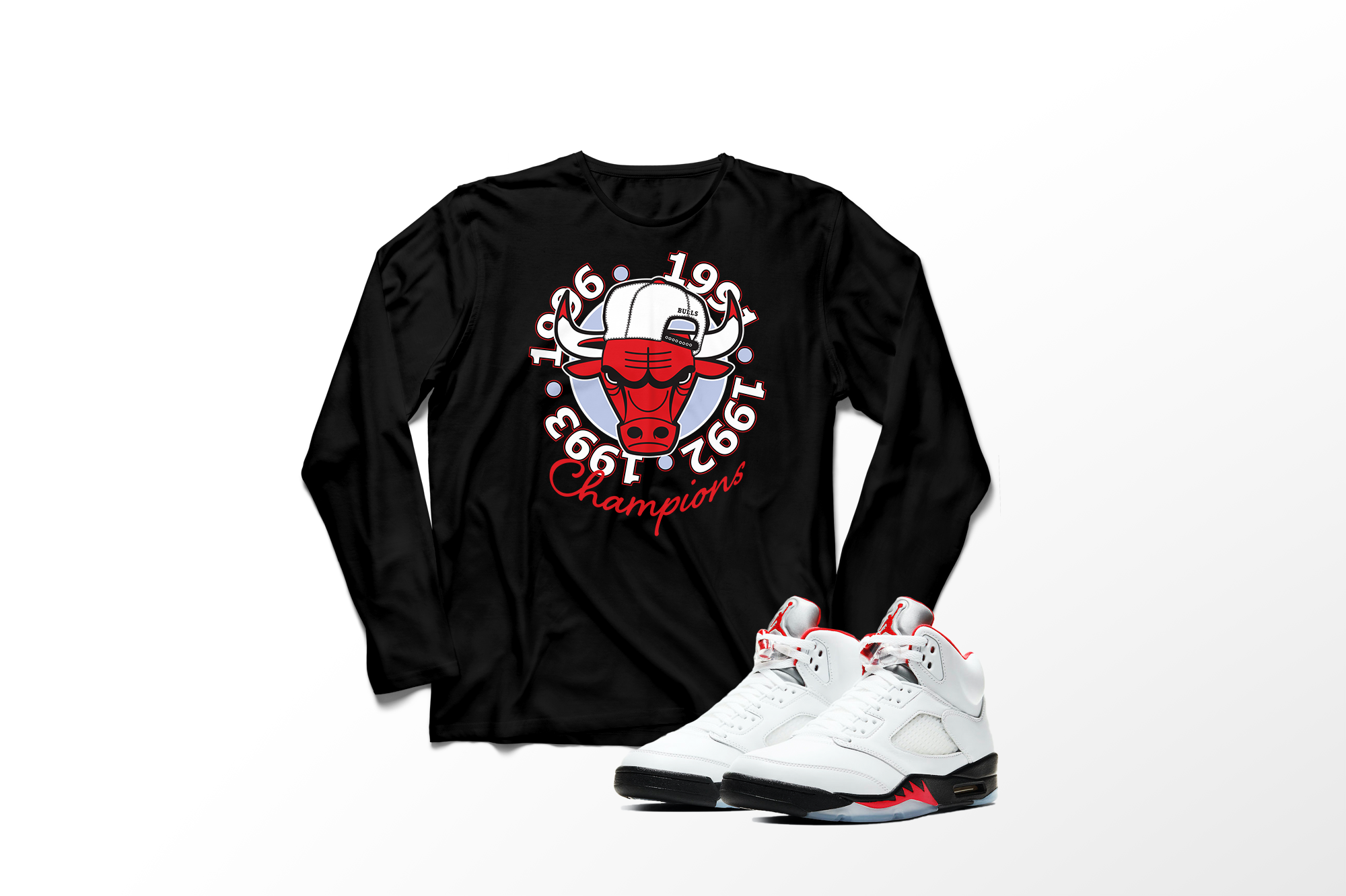 'Red Champs' in Fire Red CW Men's Comfort Long Sleeve
