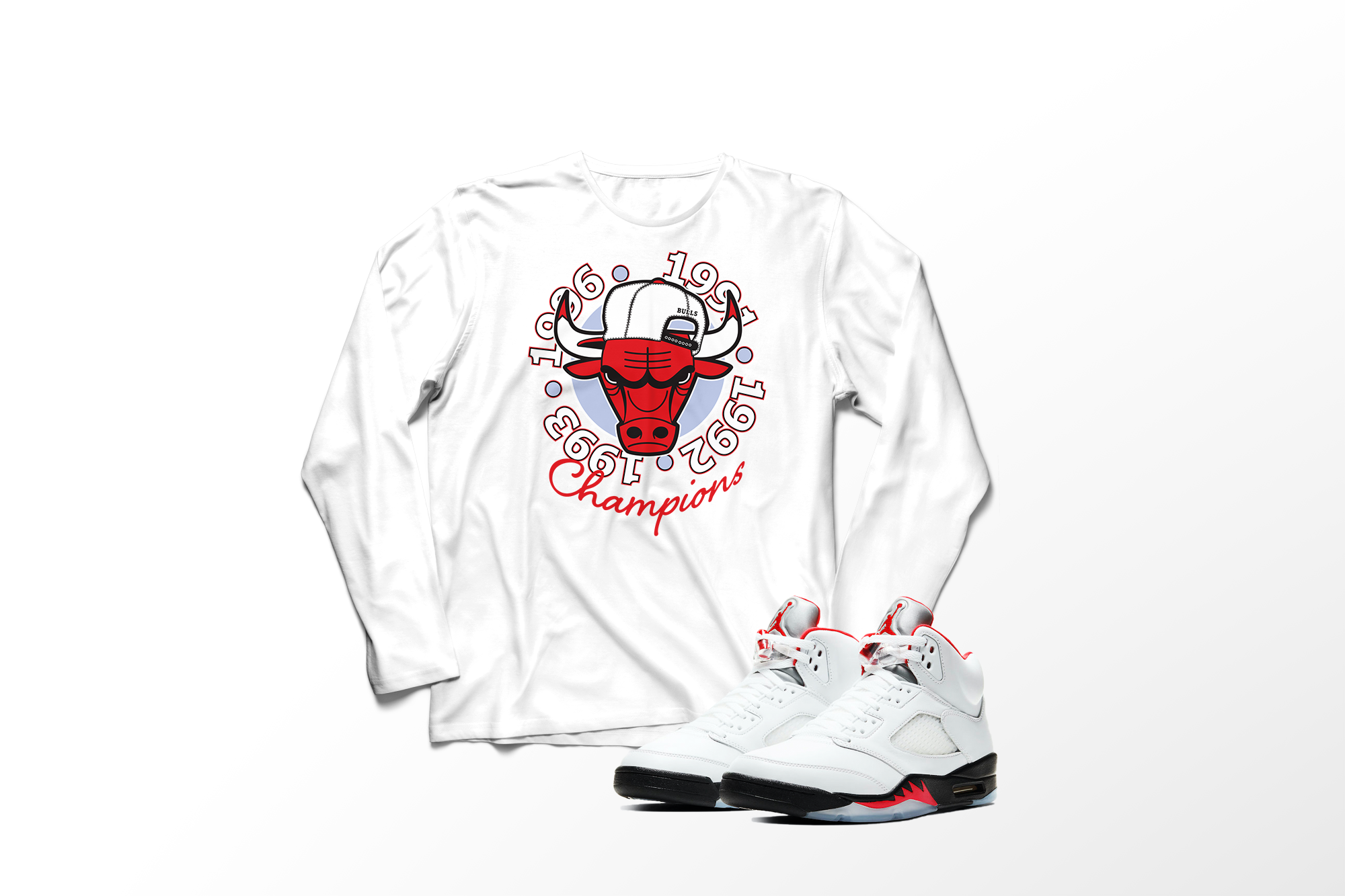 'Red Champs' in Fire Red CW Men's Comfort Long Sleeve