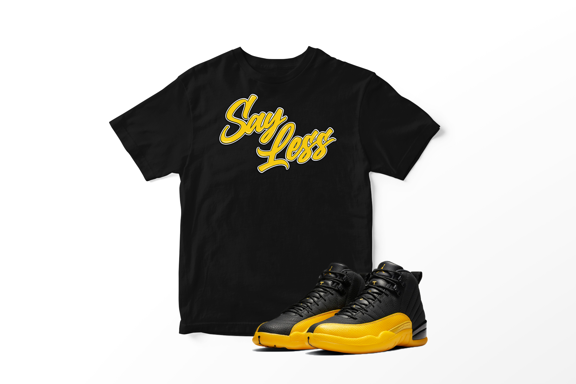 'Say Less' in University Gold CW Short Sleeve Tee