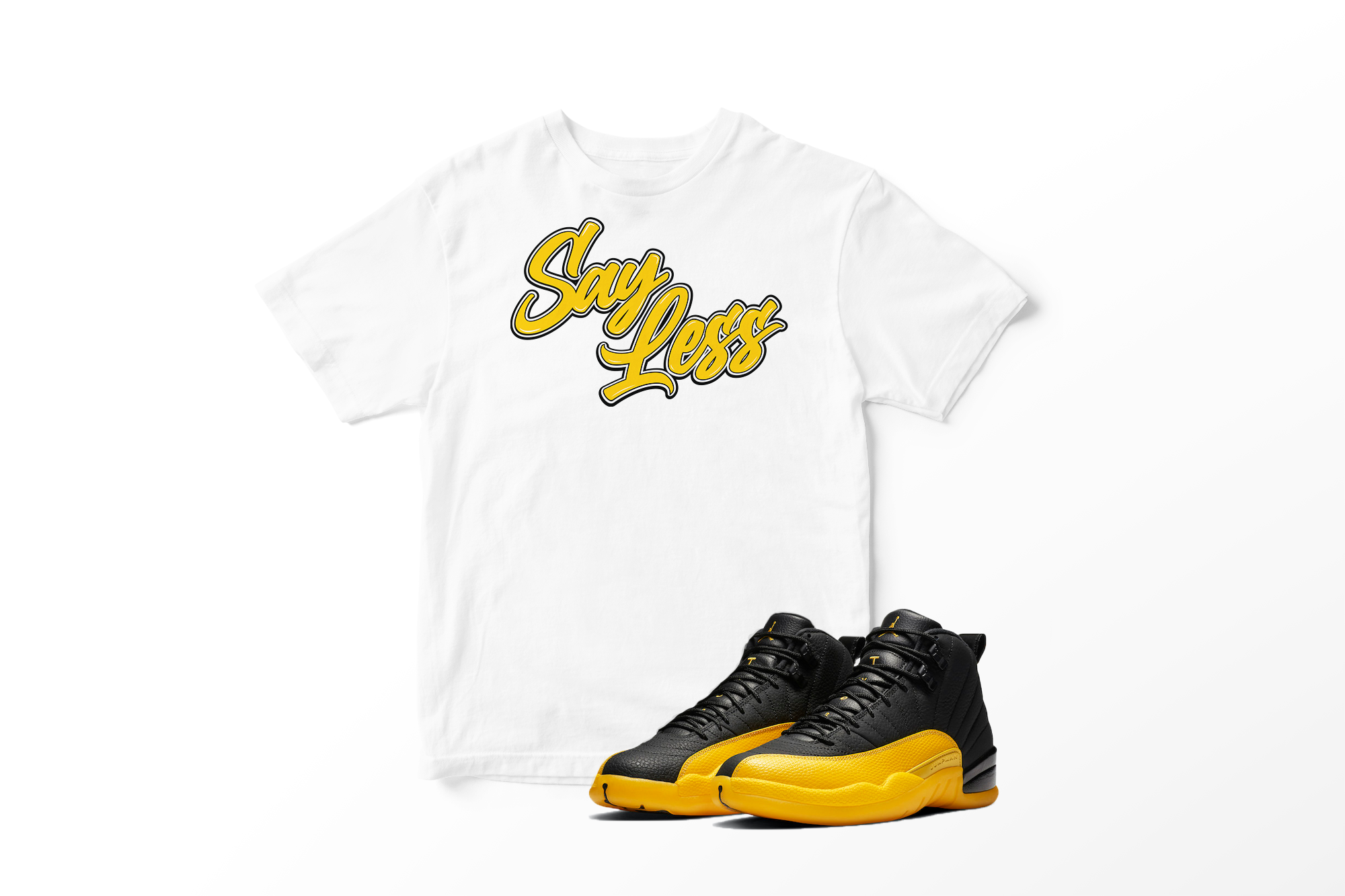'Say Less' in University Gold CW Short Sleeve Tee