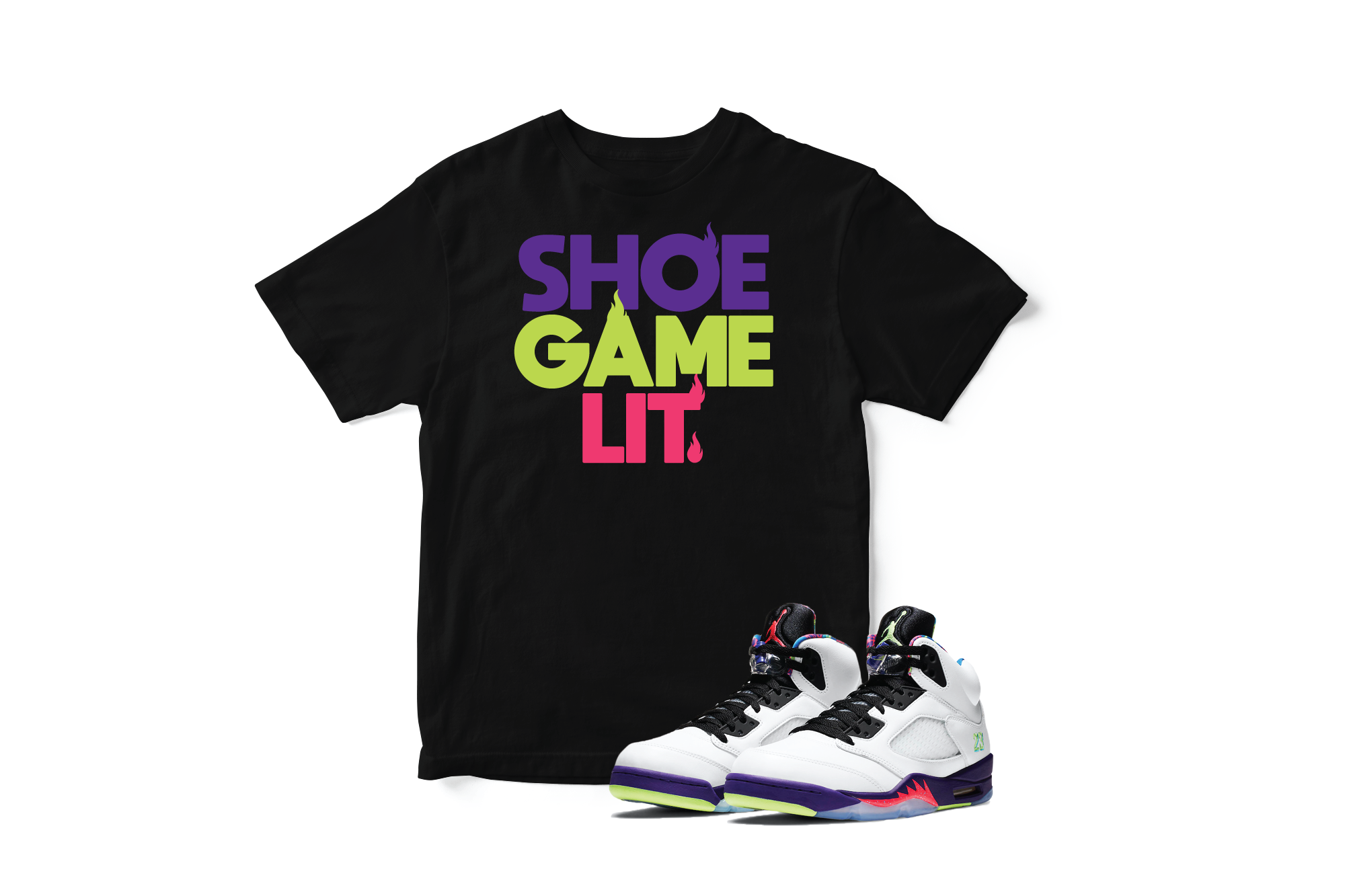 'Shoe Game Lit' in Ghost Green CW Short Sleeve Tee