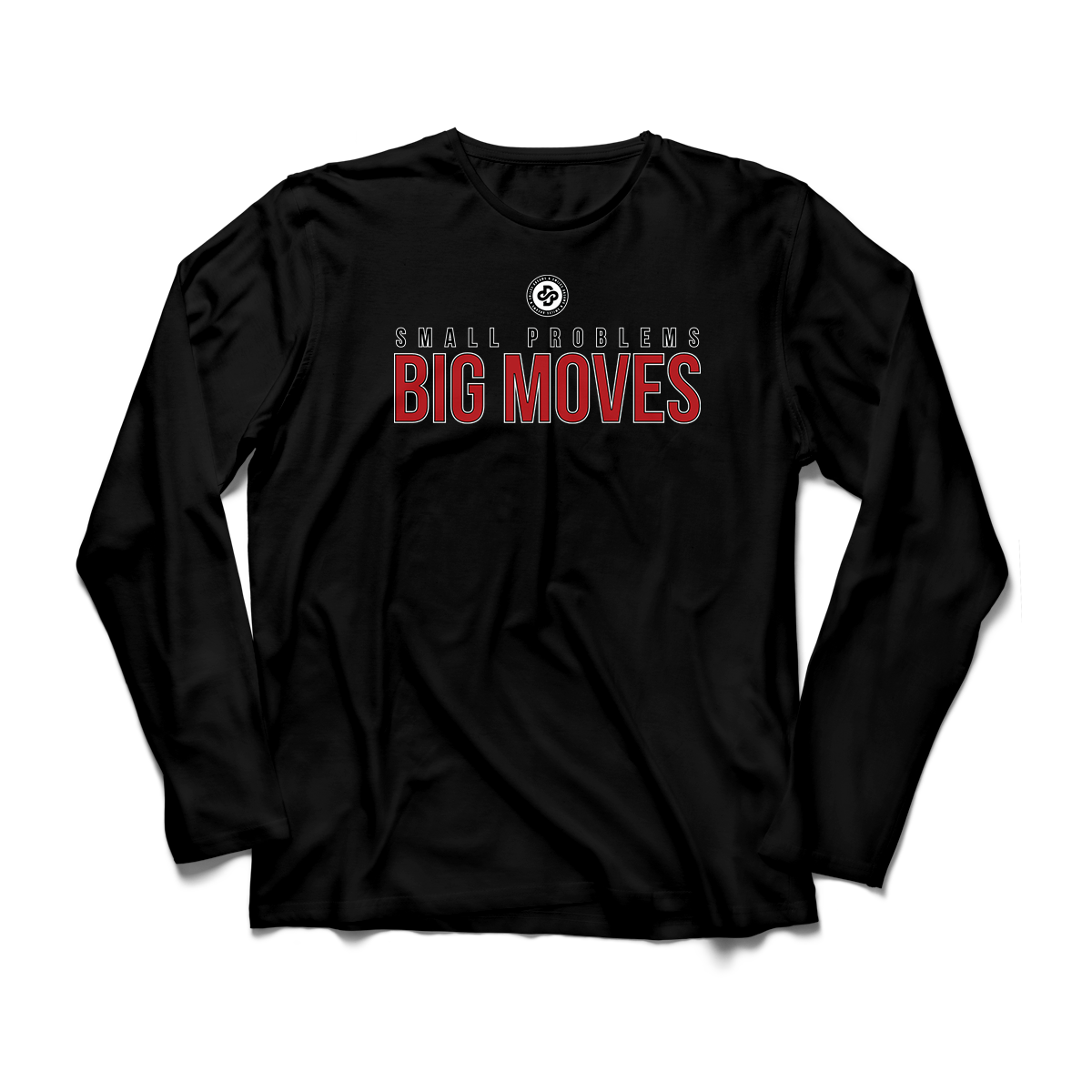'Small Problems, Big Moves' in Red Cement CW Men's Comfort Long Sleeve