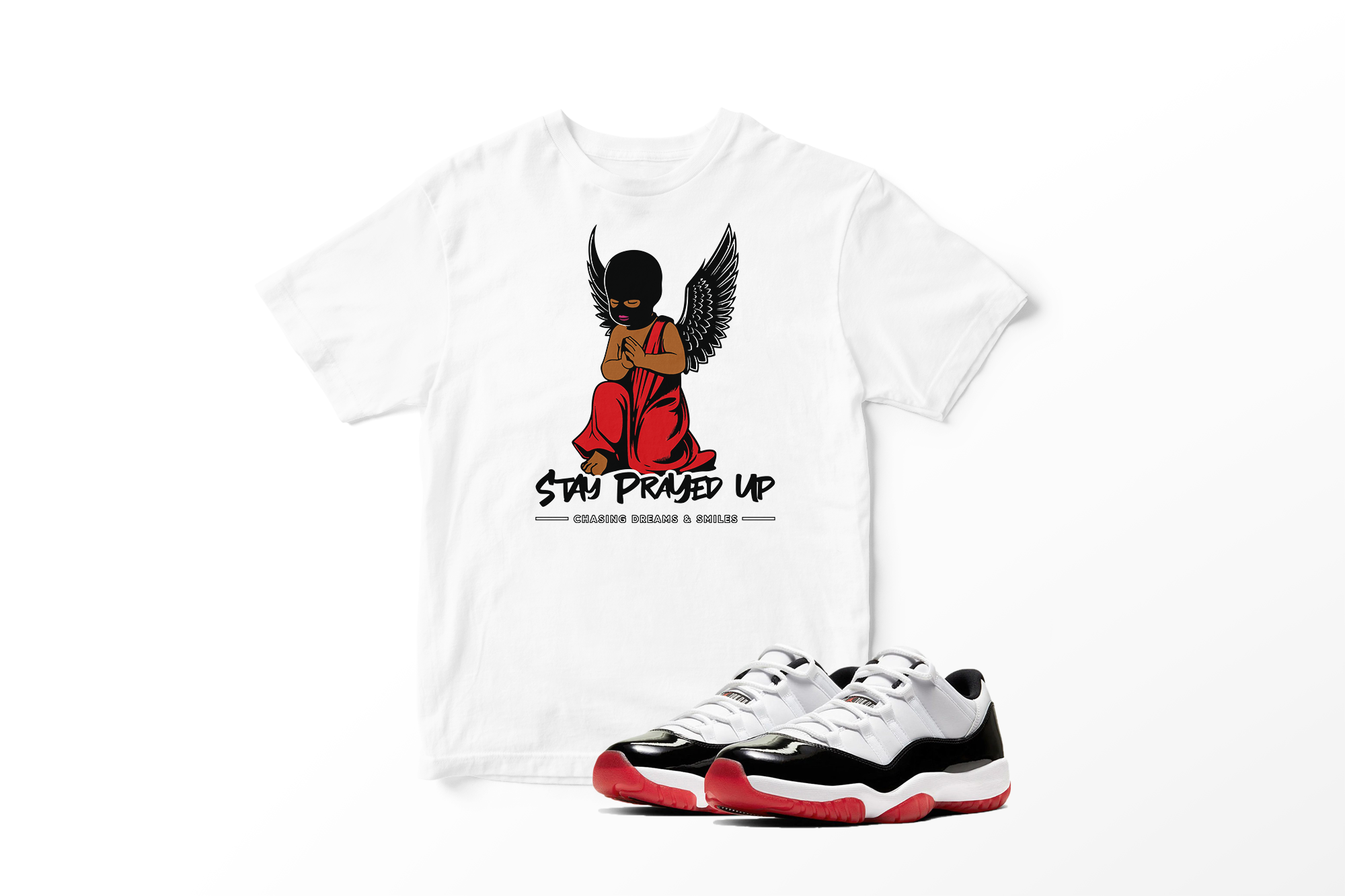 'Stay Prayed Up' in Concord Bred CW Short Sleeve Tee